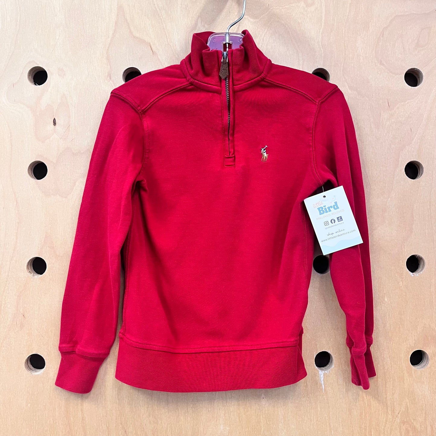 Red 1/4 Zip Pullover