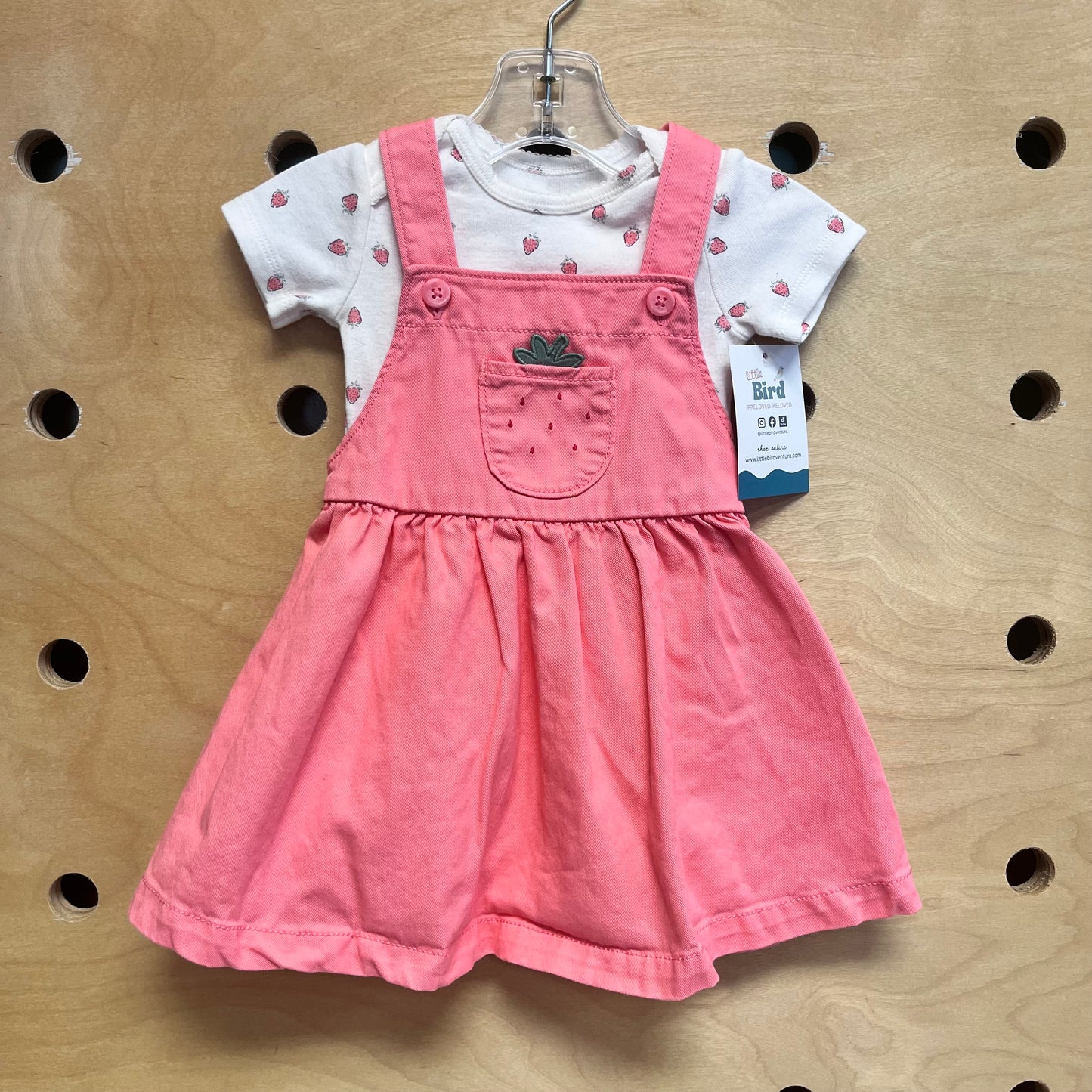 Pink/White Strawberries Outfit
