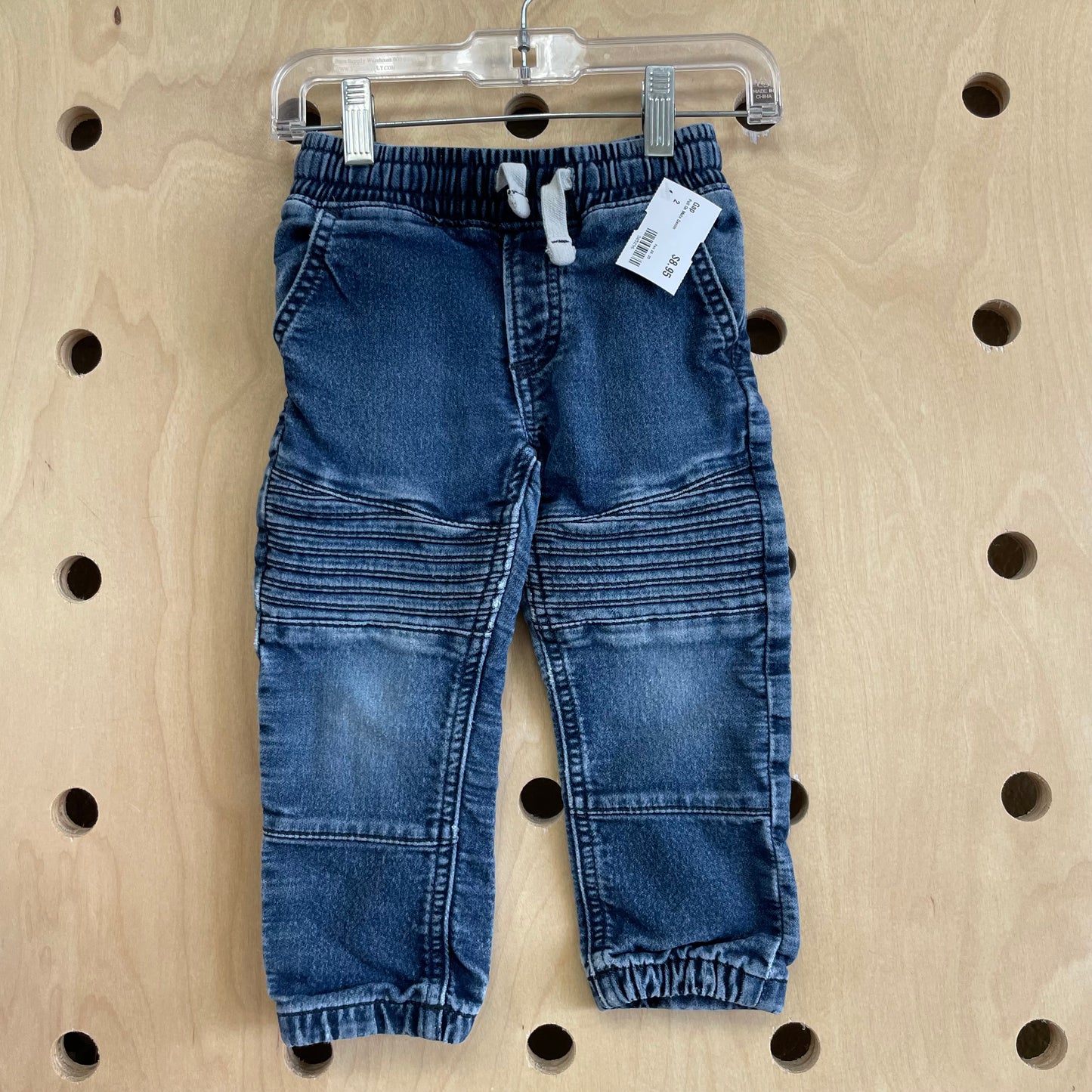 Pull On Moto Denim