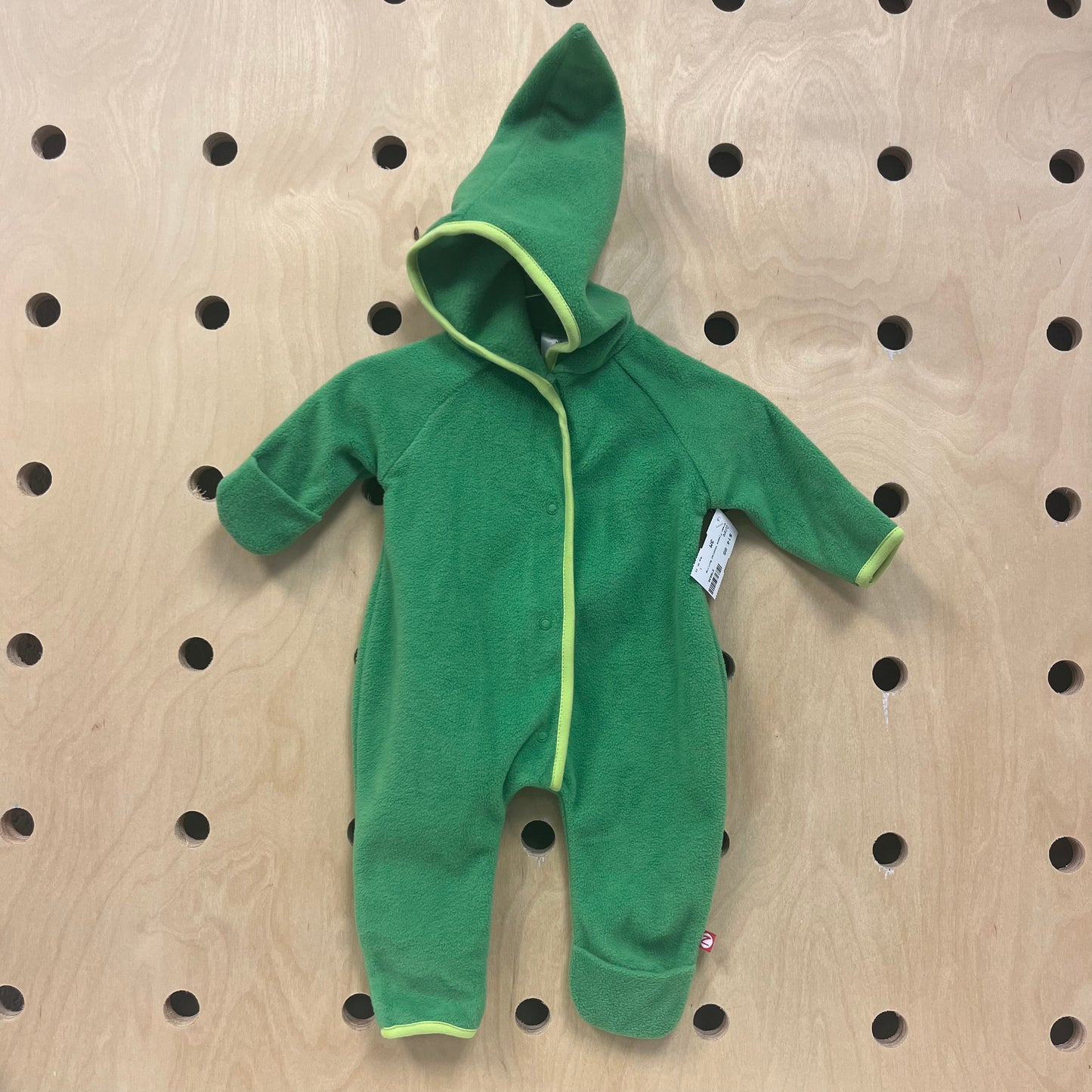 Green Fleece Hoodied Bunting
