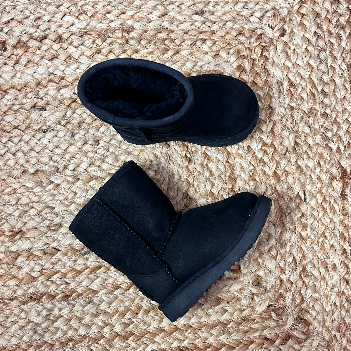 Black Fuzzy Boots