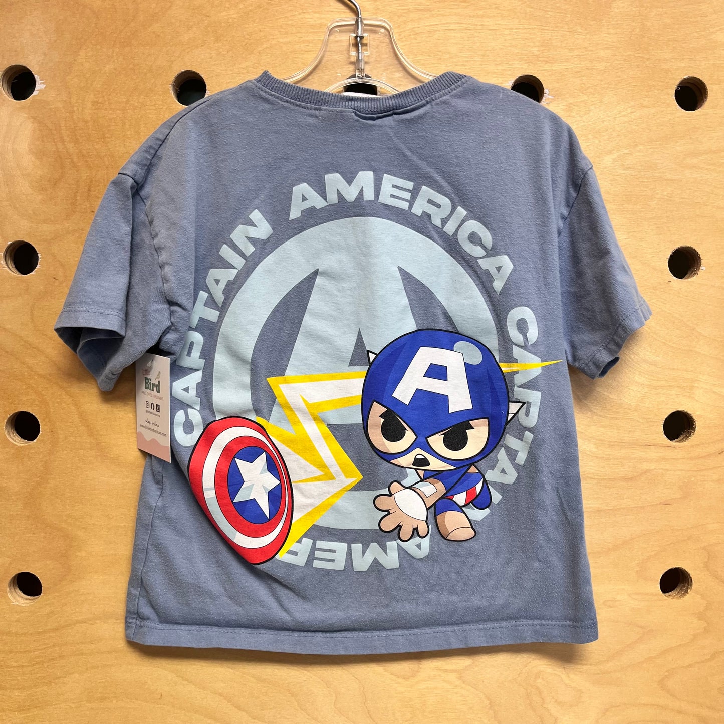 Blue Captain America Tee