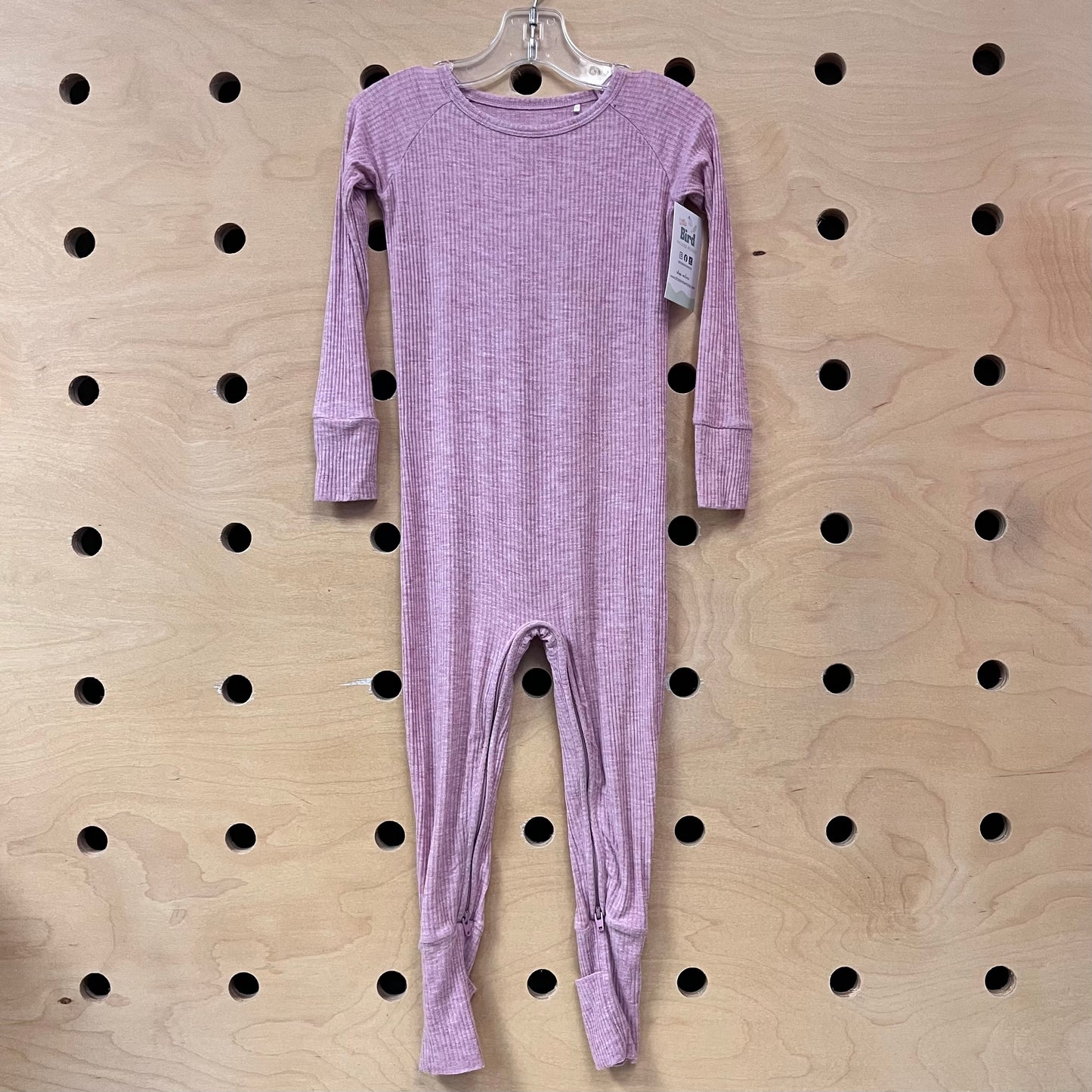 Pink Ribbed Bamboo Zippy