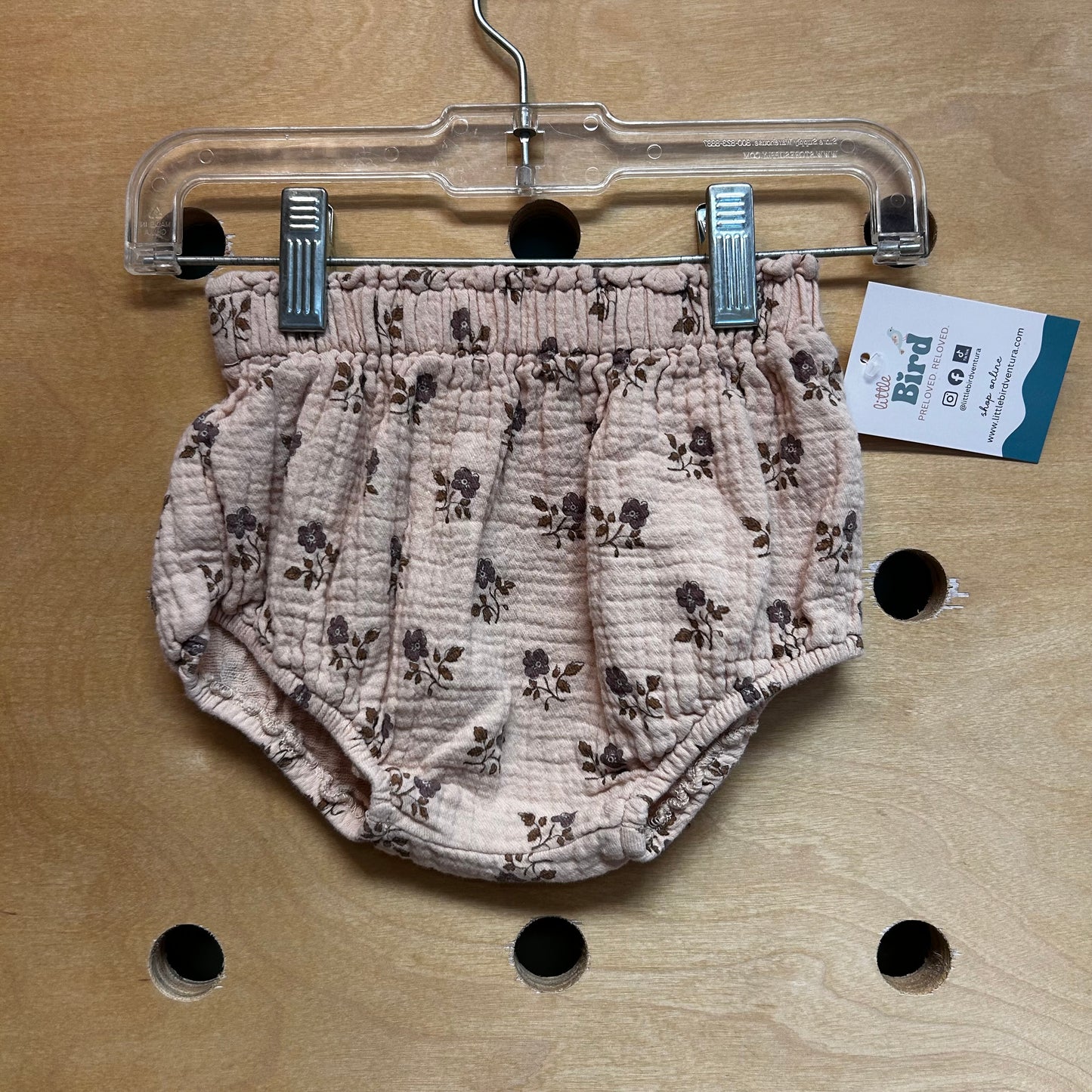 Tan Floral Gauze Bloomers