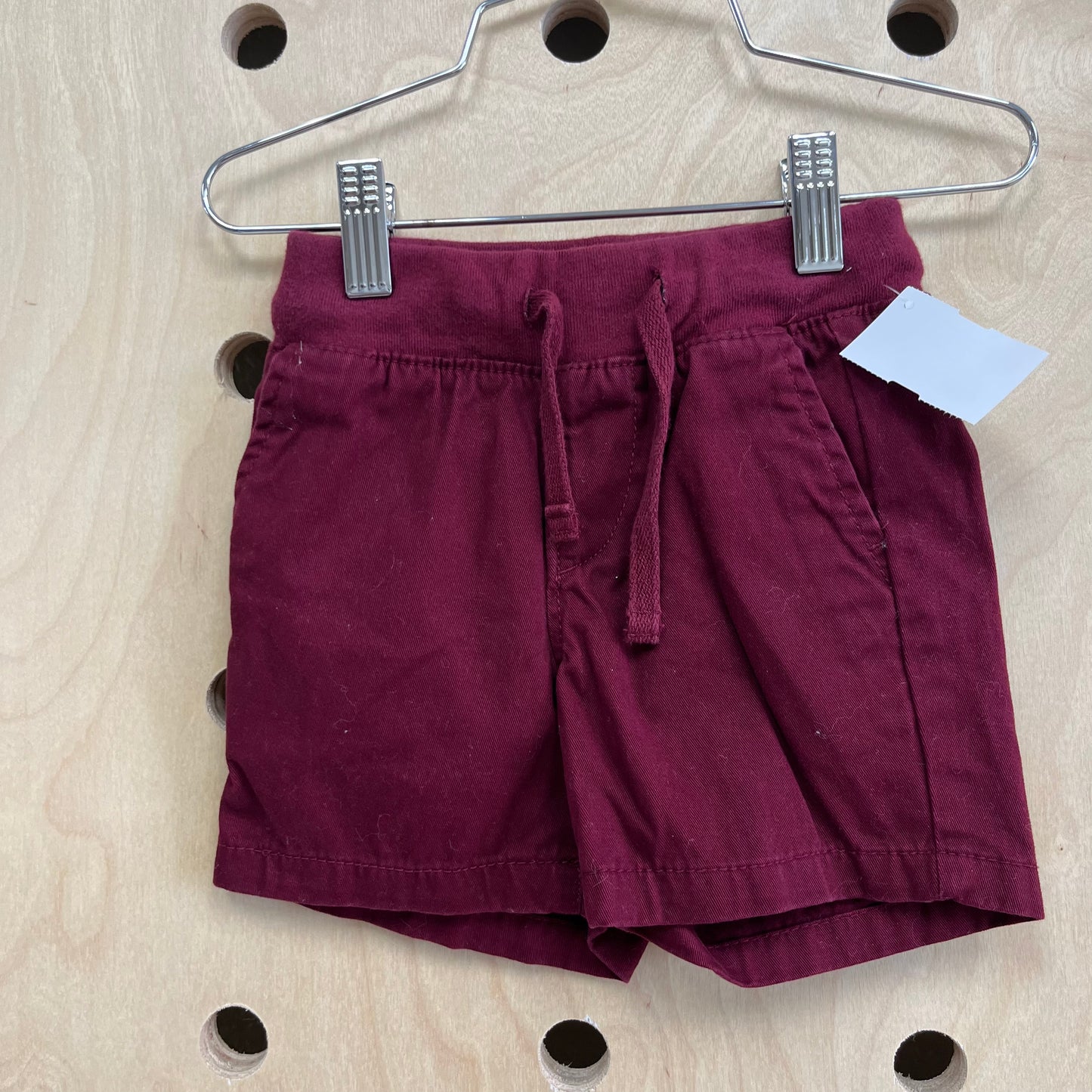 Maroon Drawstring Shorts