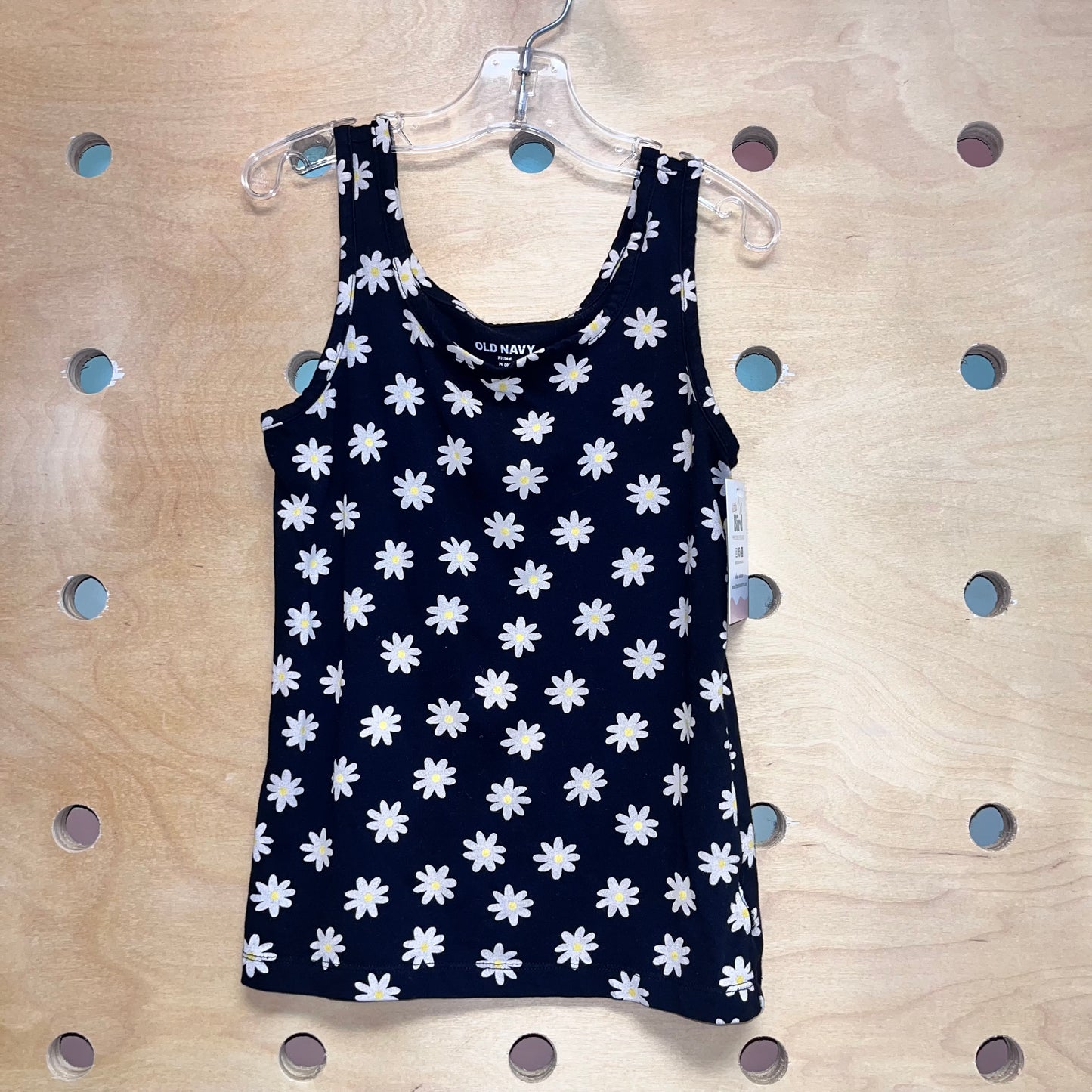 Black & Tan Floral Fitted Tank