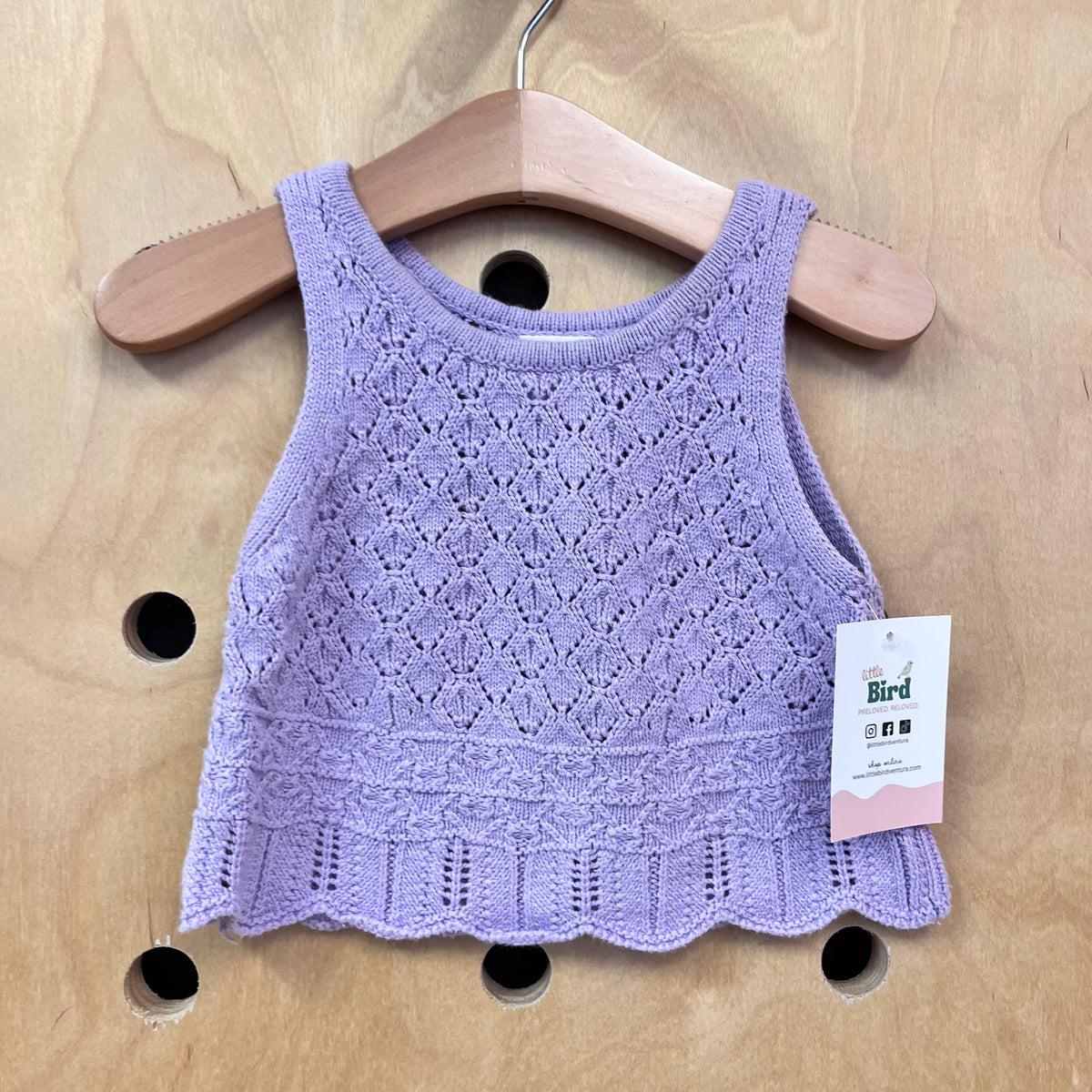 Lavender Knit Tank