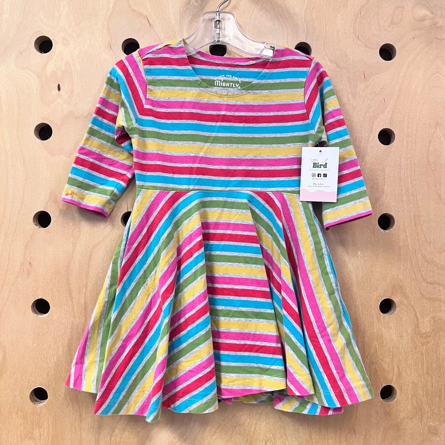 Rainbow Cotton Twirl Dress
