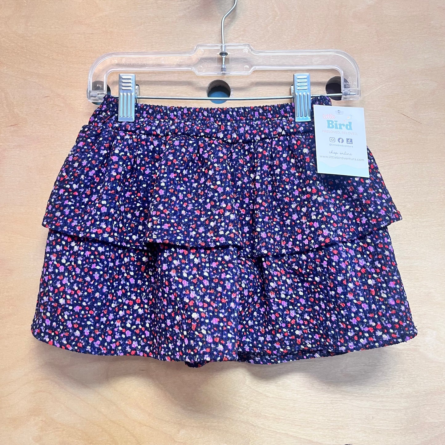 Purple/Red Floral Skort