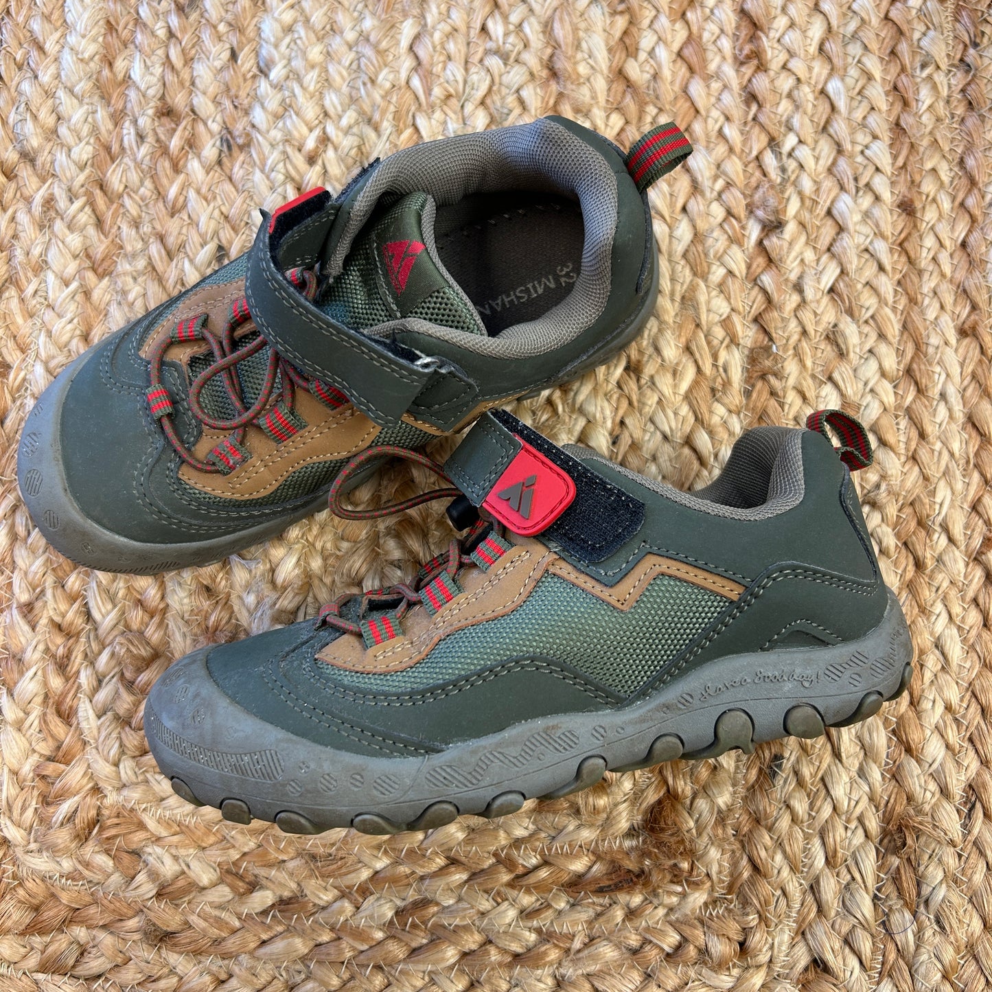 Green Hiking Sneakers