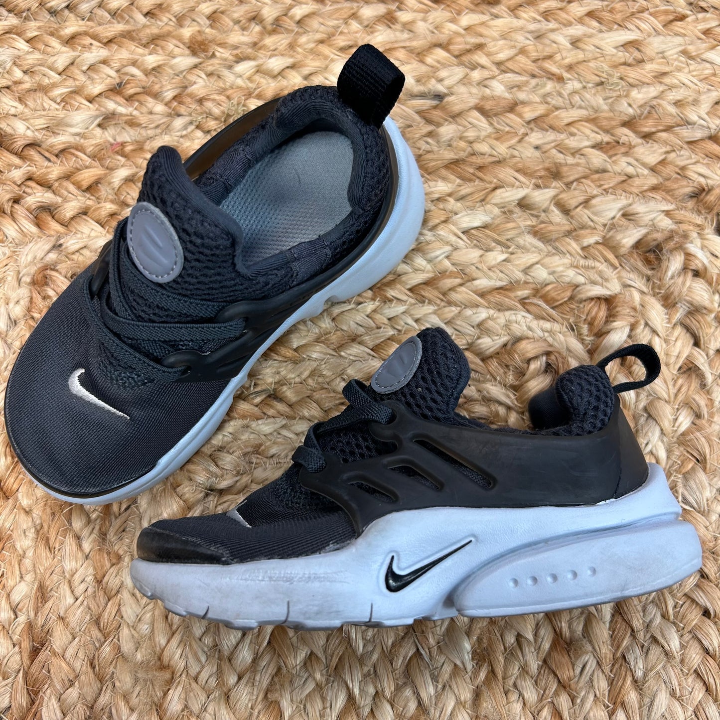 Black & Grey Little Presto Sneakers
