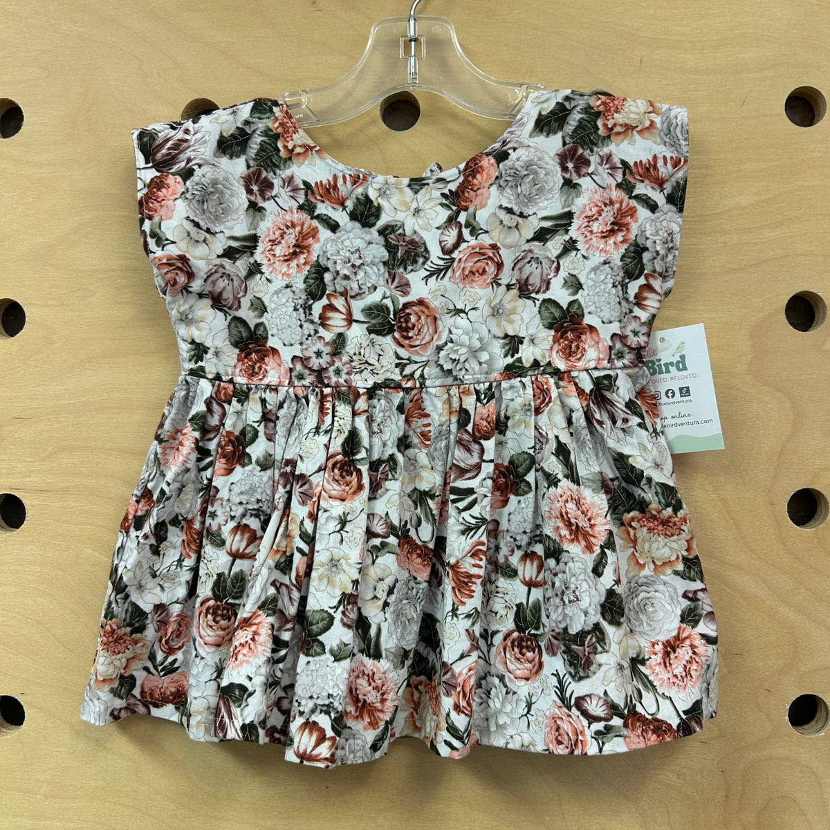 Floral Keyhole Back Top