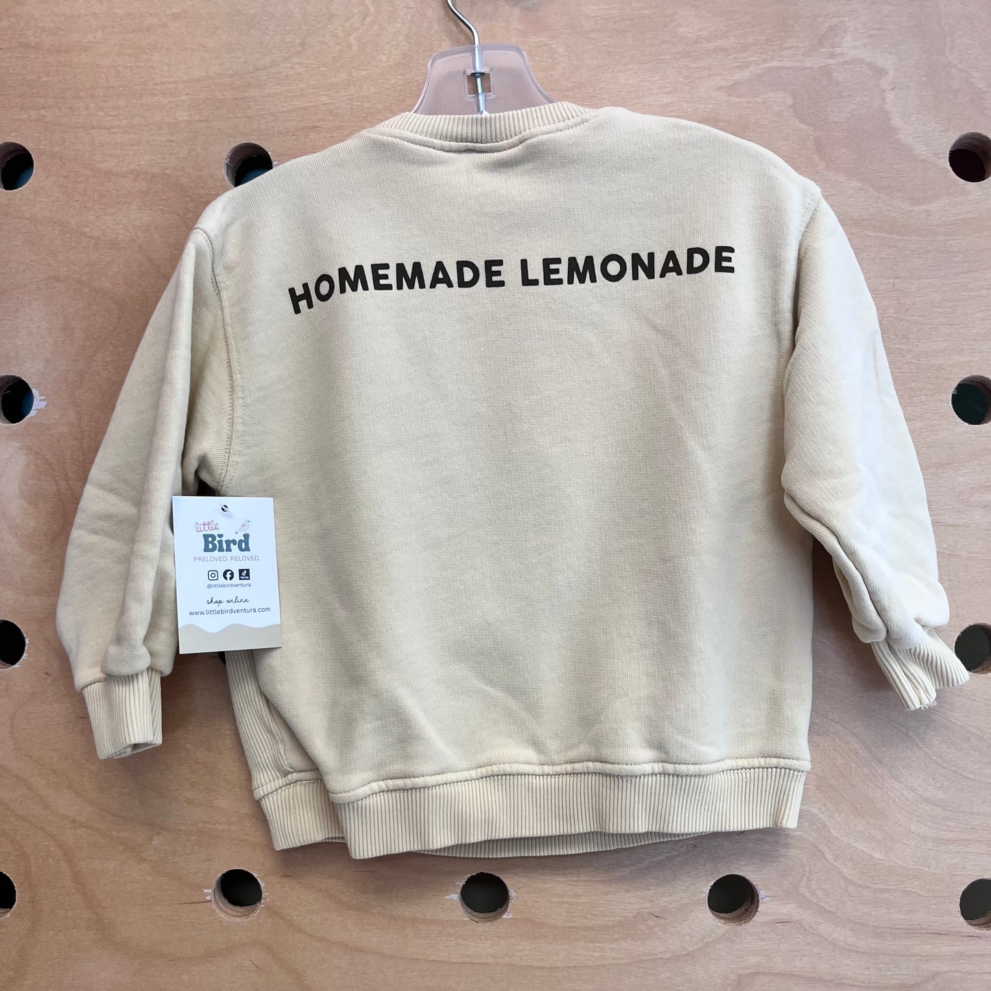 Yellow Fuzzy Lemon Sweatshirt