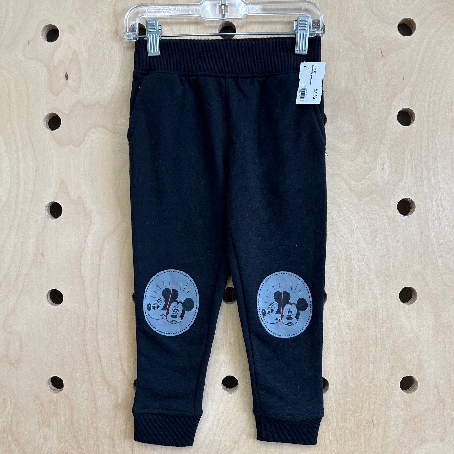 Black Mickey Knee Joggers