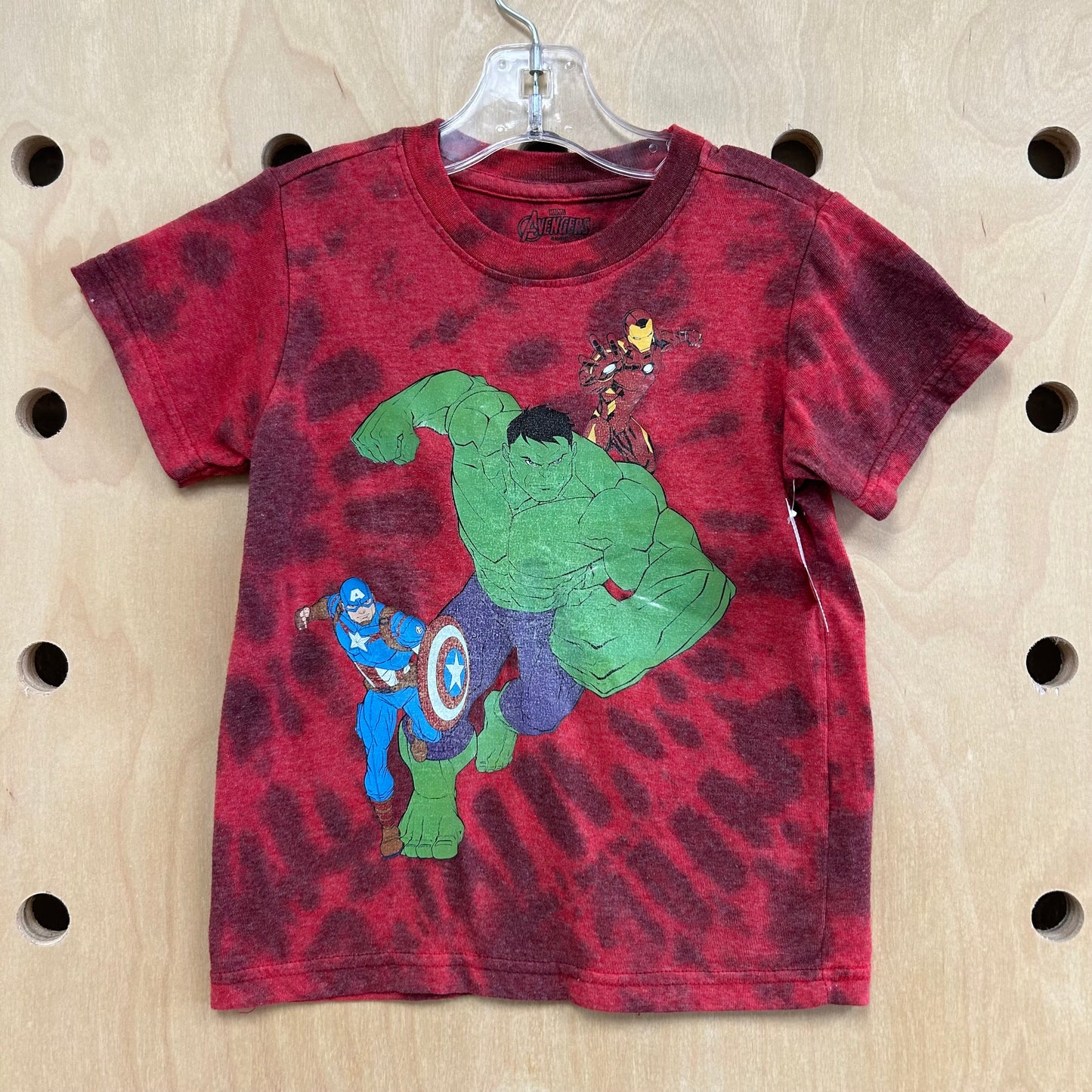 Red Tie Dye Avengers Tee