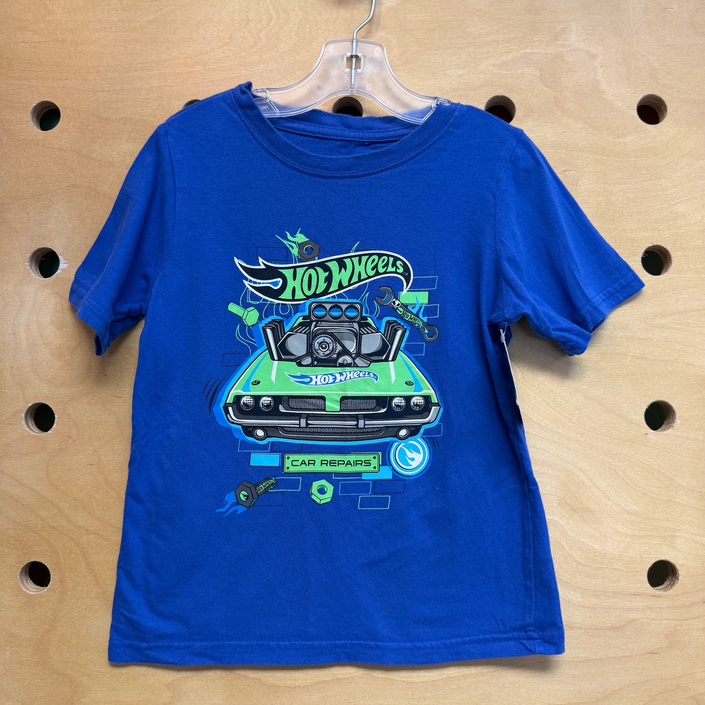 Blue/Green 'Car Repairs' Tee