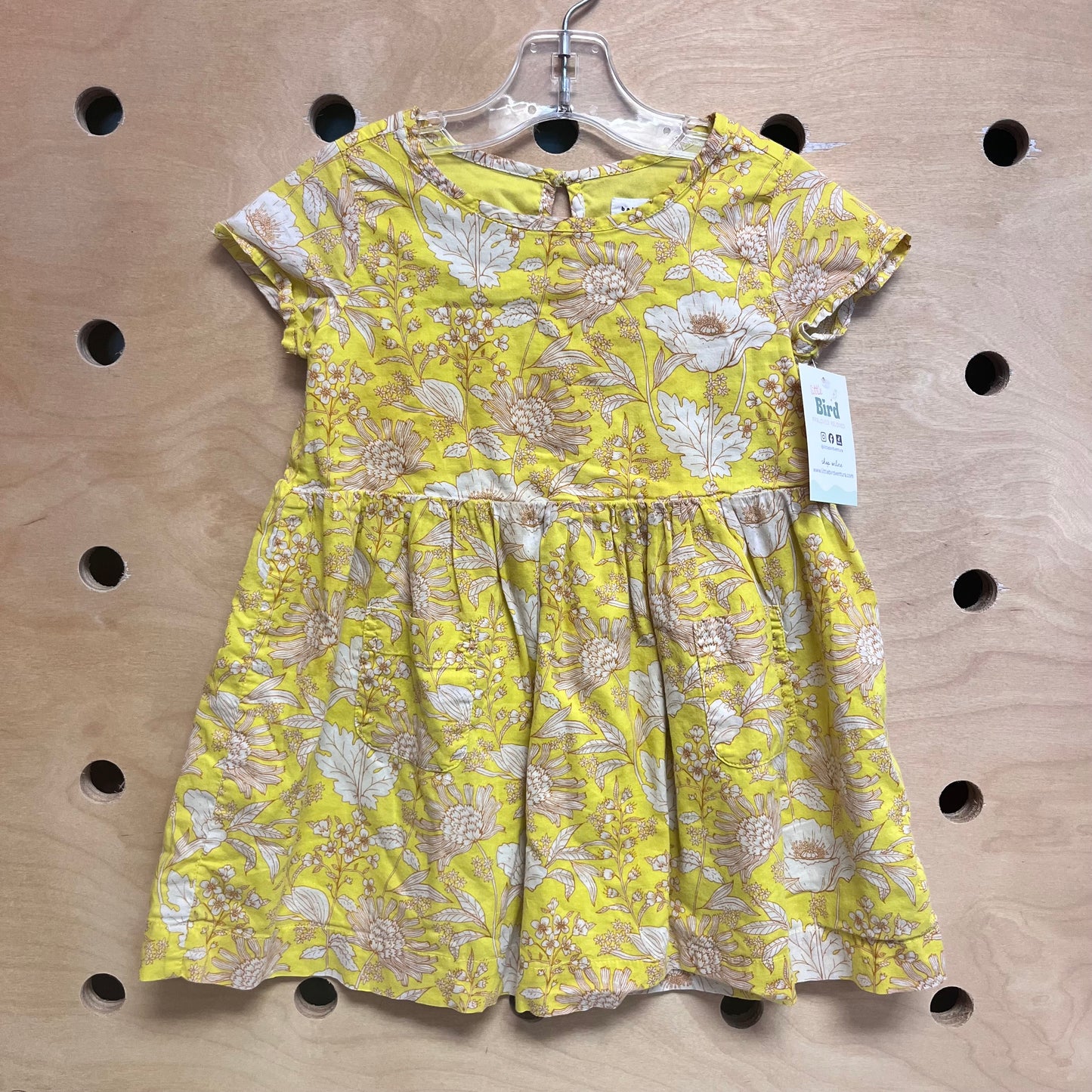 Yellow/Tan Floral Dress