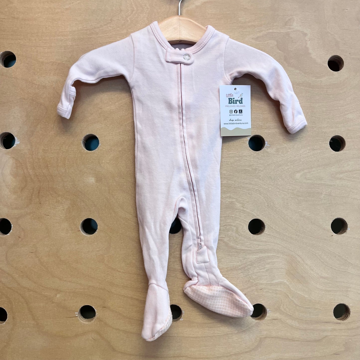 Organic Pink Footies