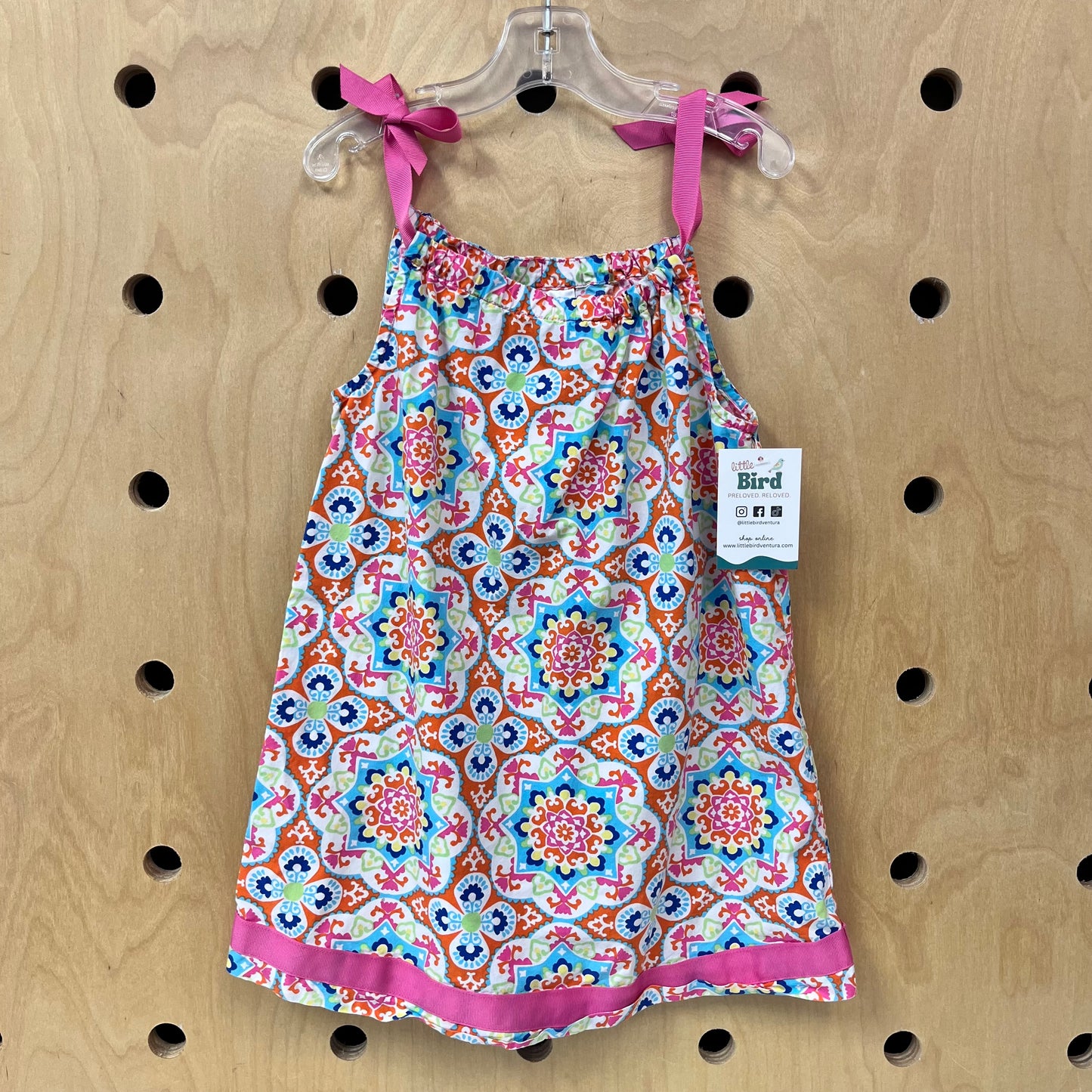 Orange + Pink Pillowcase Dress