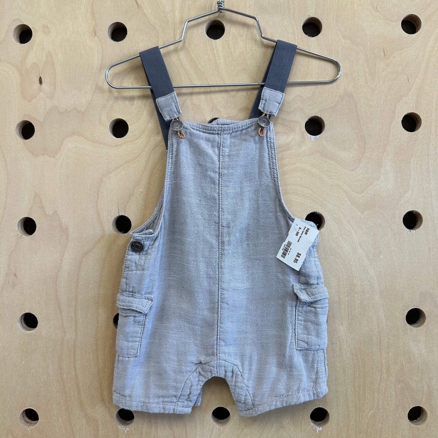 Grey Cotton Shortalls