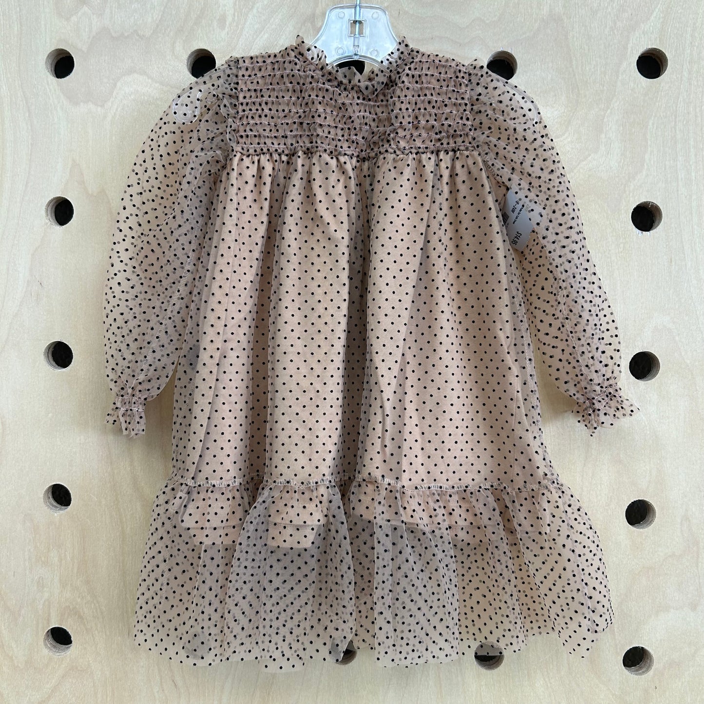 Brown Polka Dot Tulle Dress