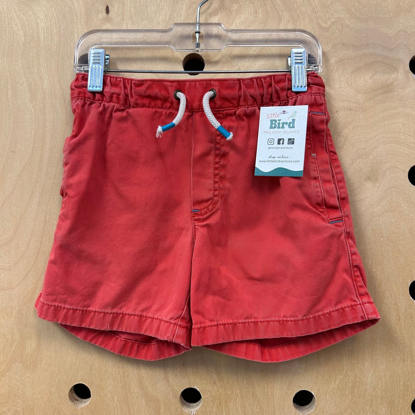 Red Drawstring Shorts
