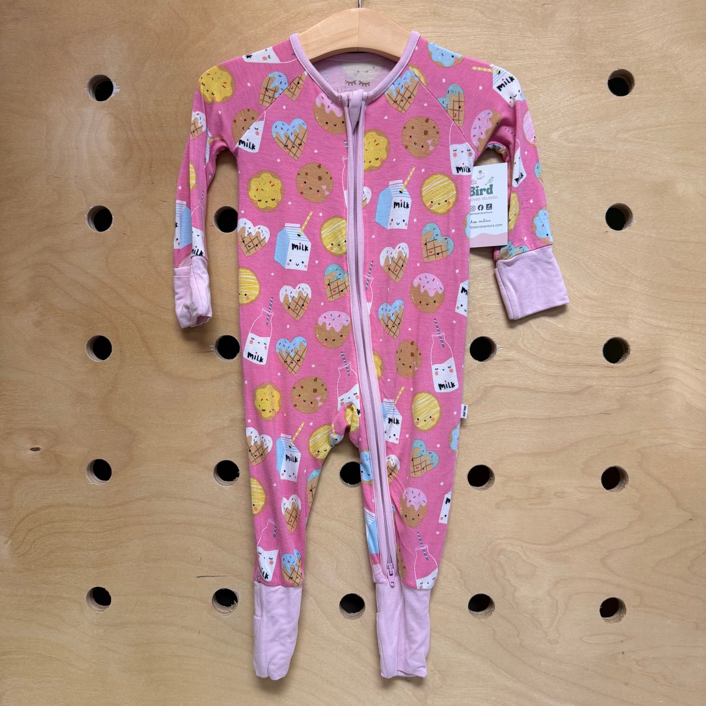 Pink Treats/Milk Bamboo Zippy