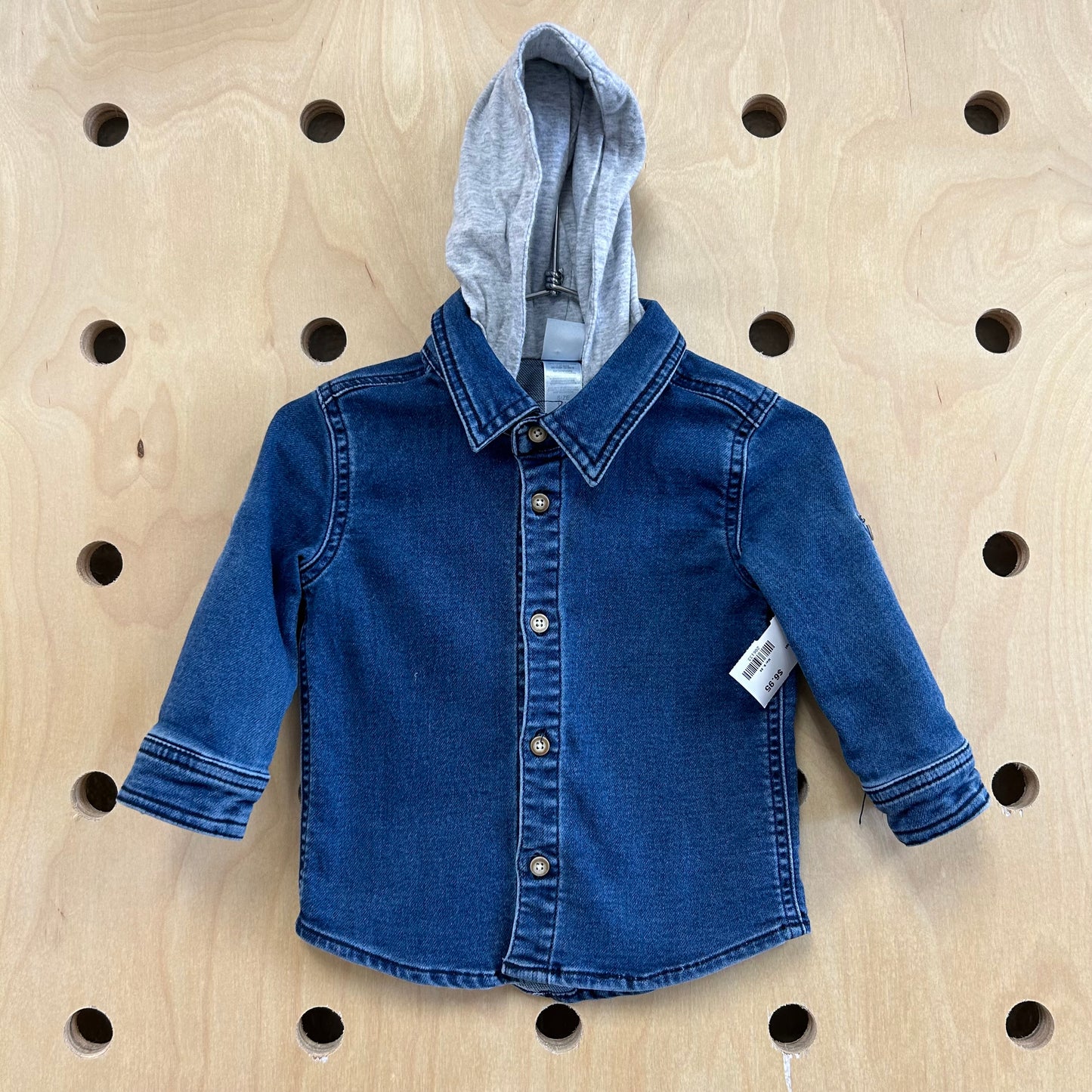 Hoodie Denim Shacket