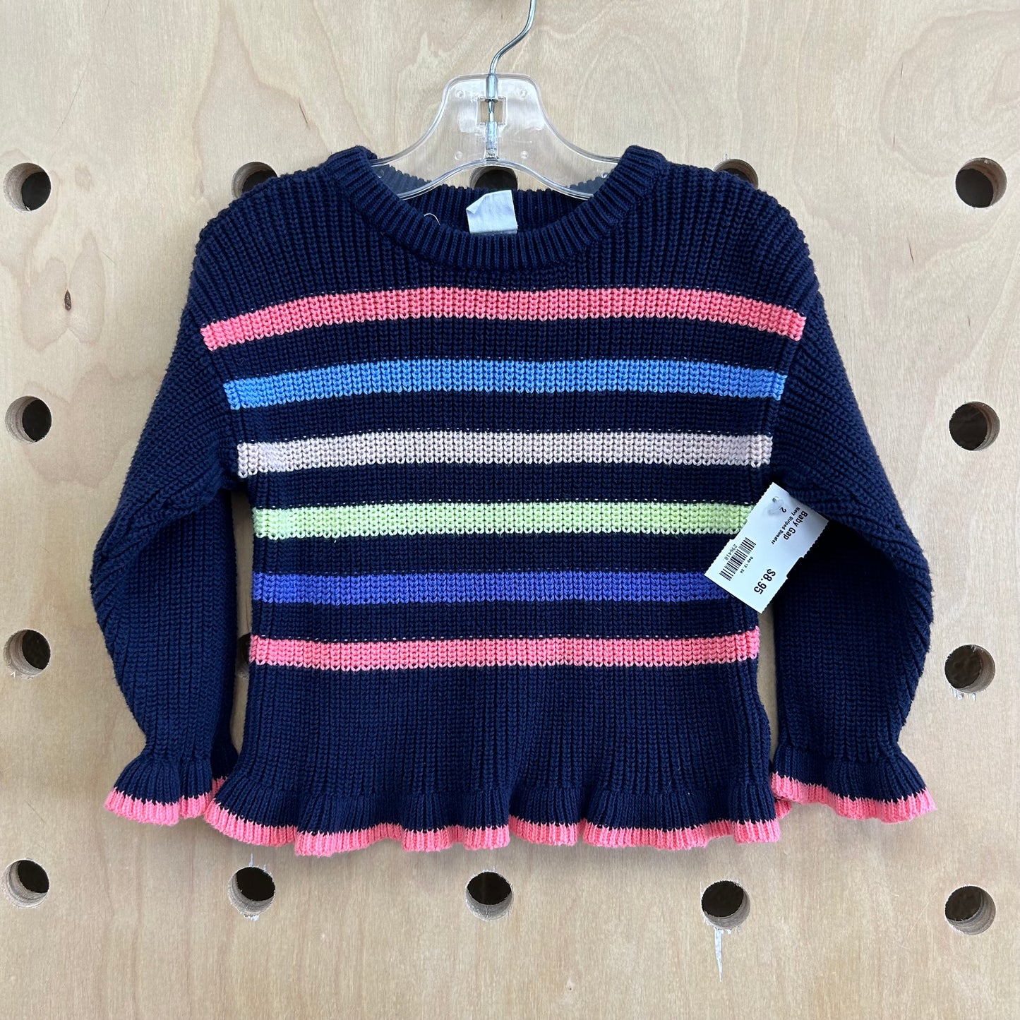 Navy Striped Sweater