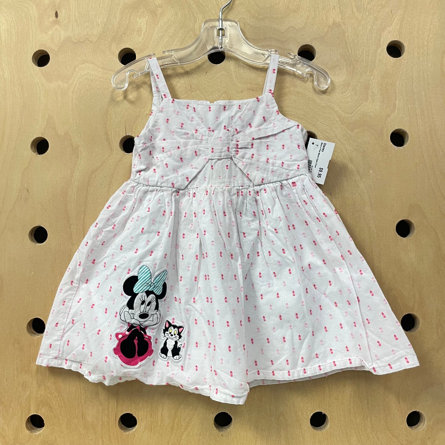 White & Pink Minnie Figaro Dress