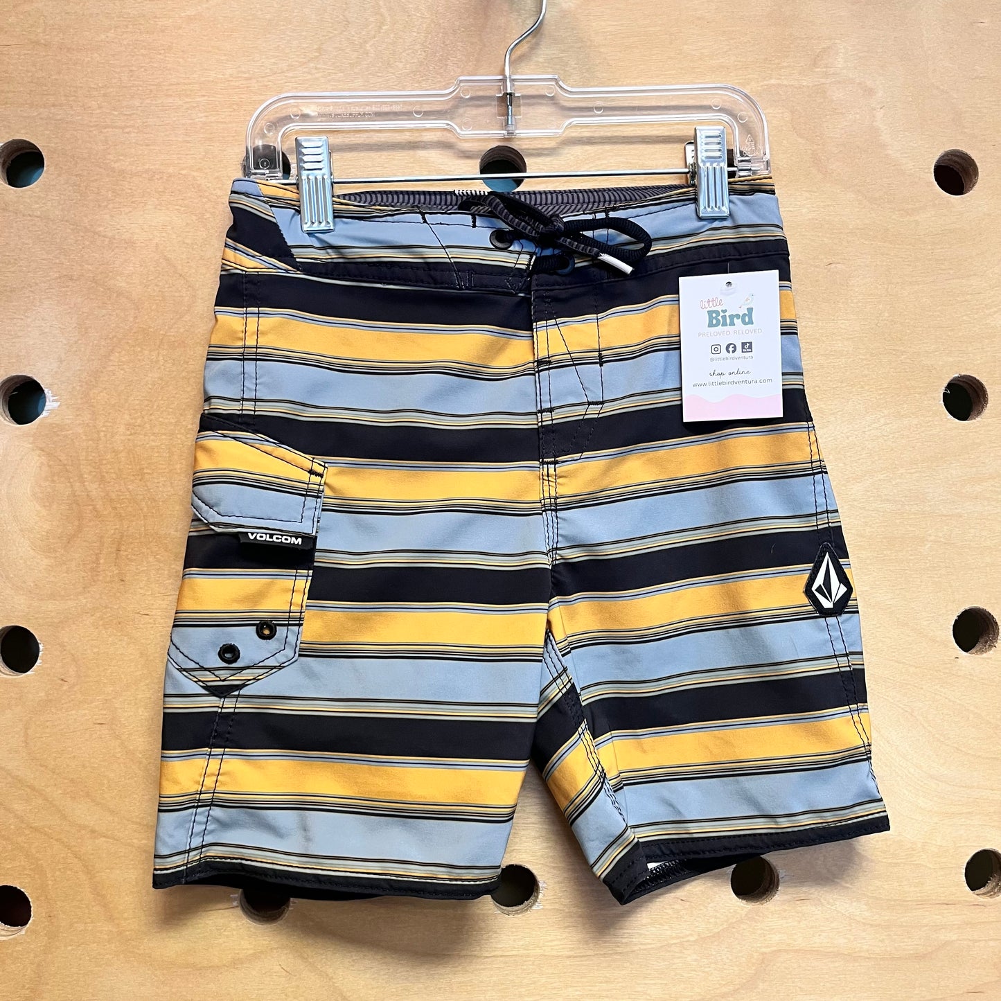Striped Mod Tech Board Shorts