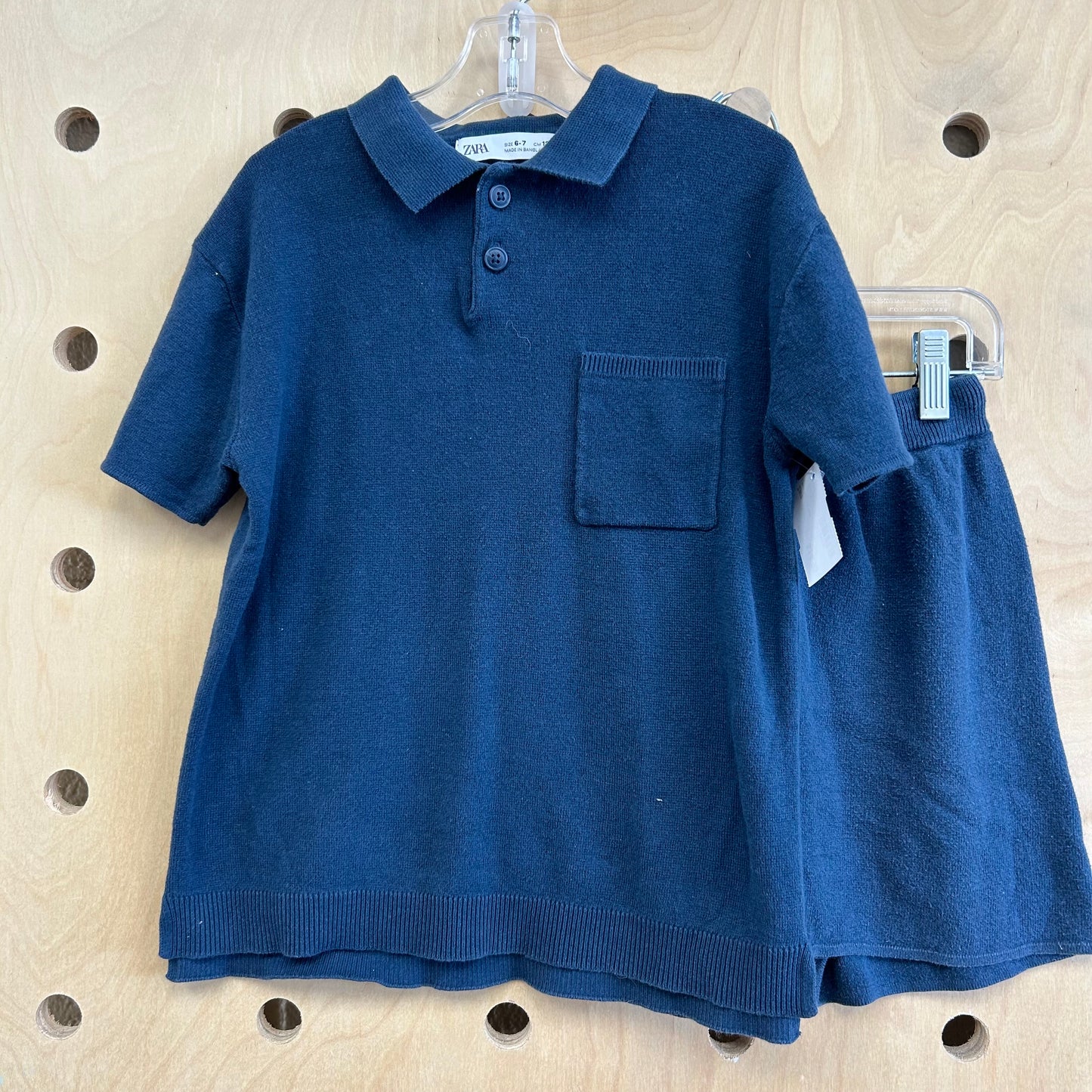 Navy Knit Polo Outfit