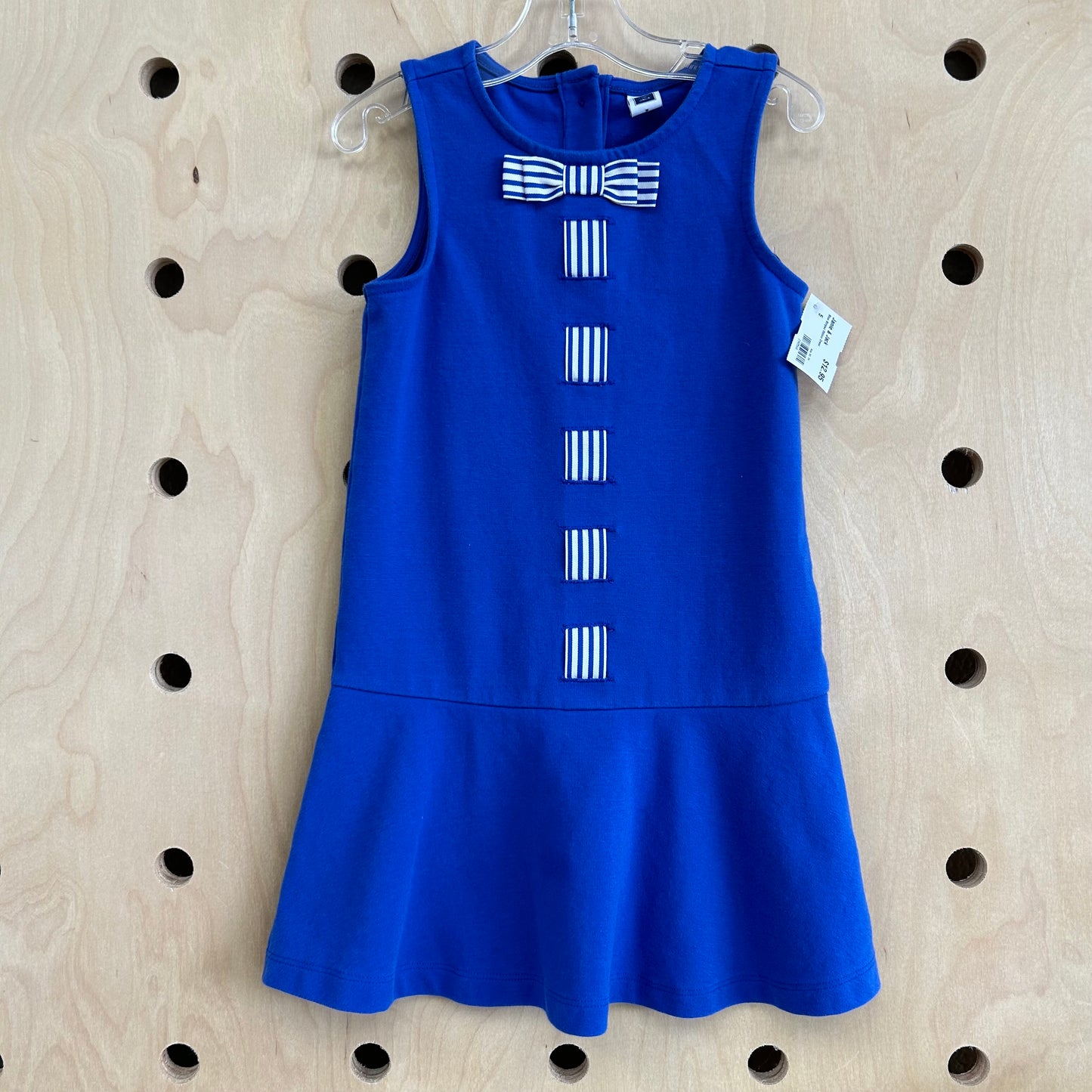 Blue Striped Ribbon Dress