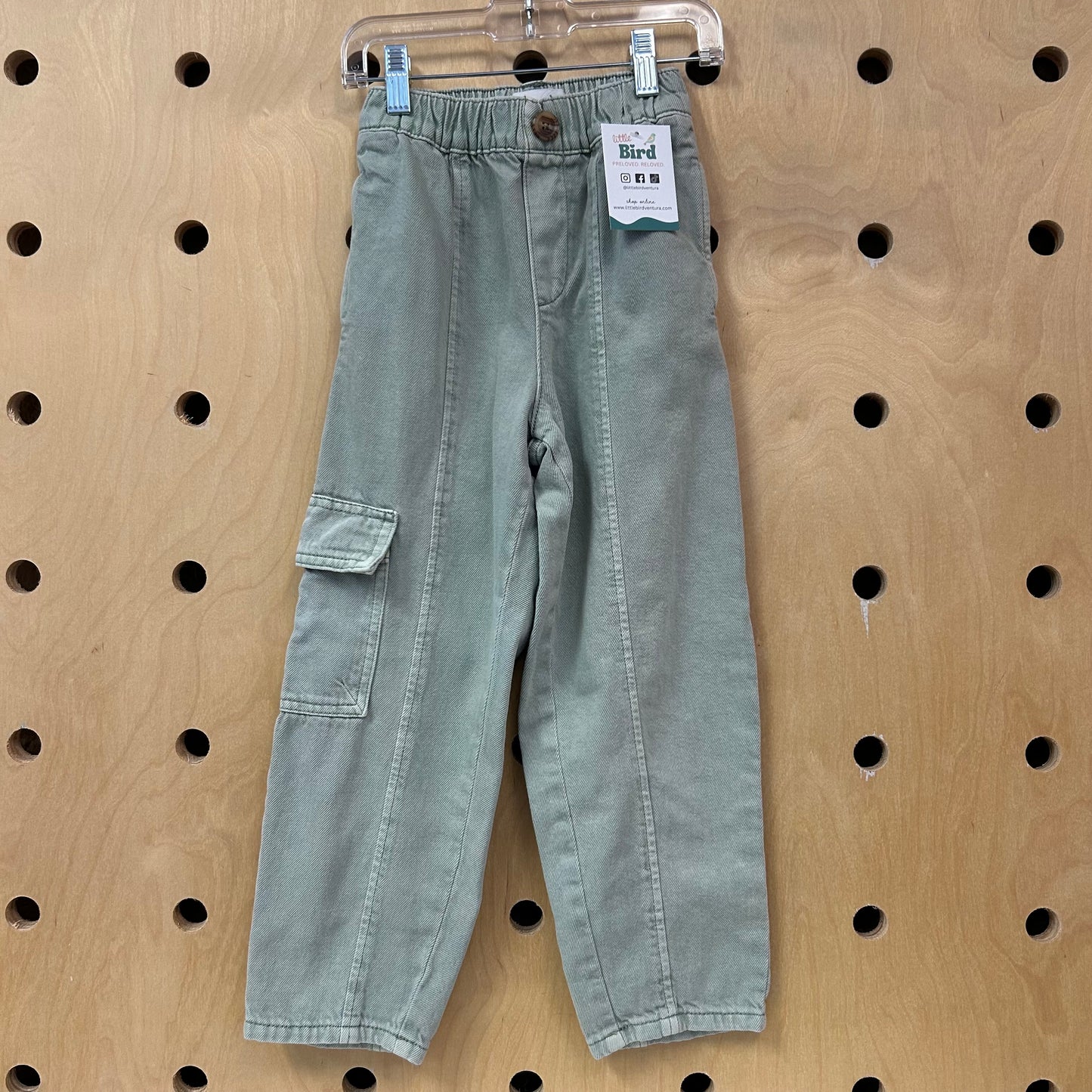 Green Cargo Pull On Denim