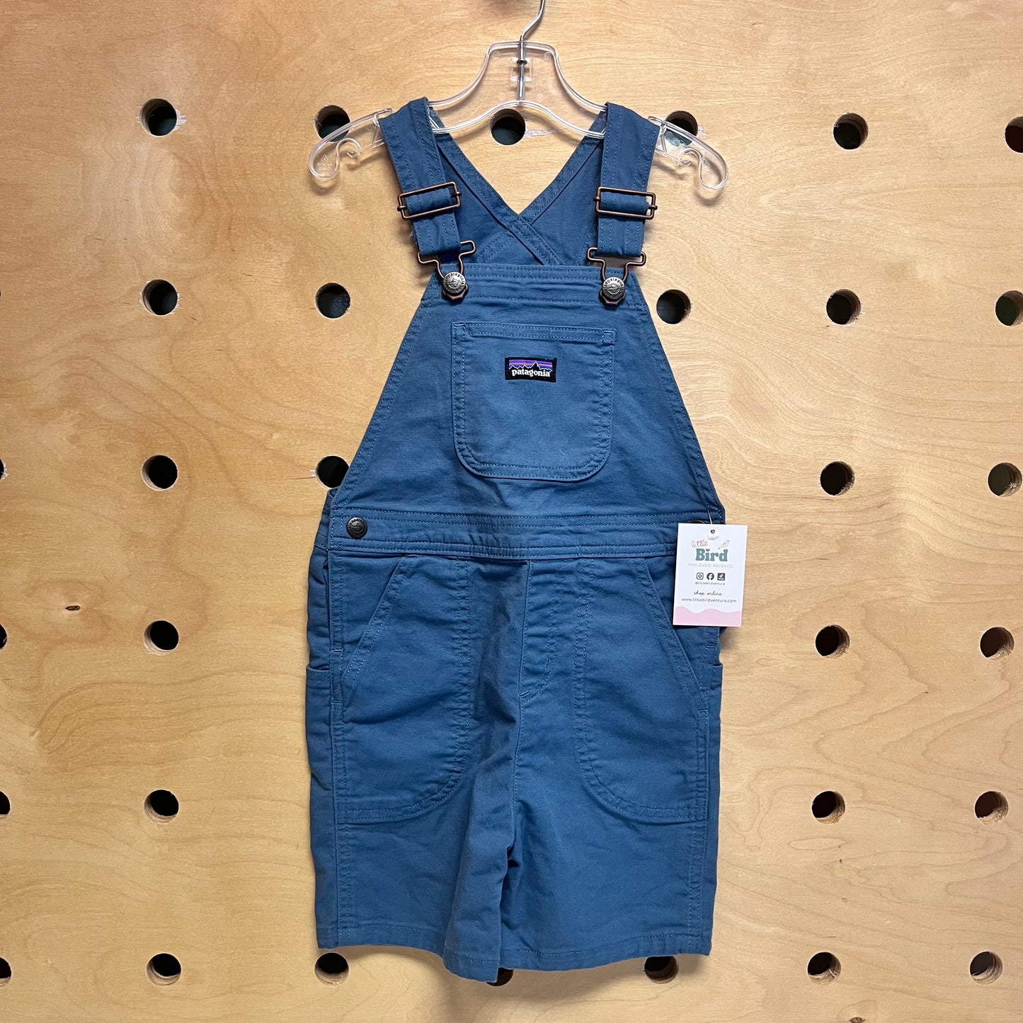 Blue Stand Up Canvas Shortalls