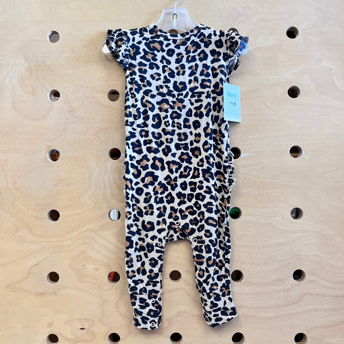 Brown Bamboo Animal Print Romper