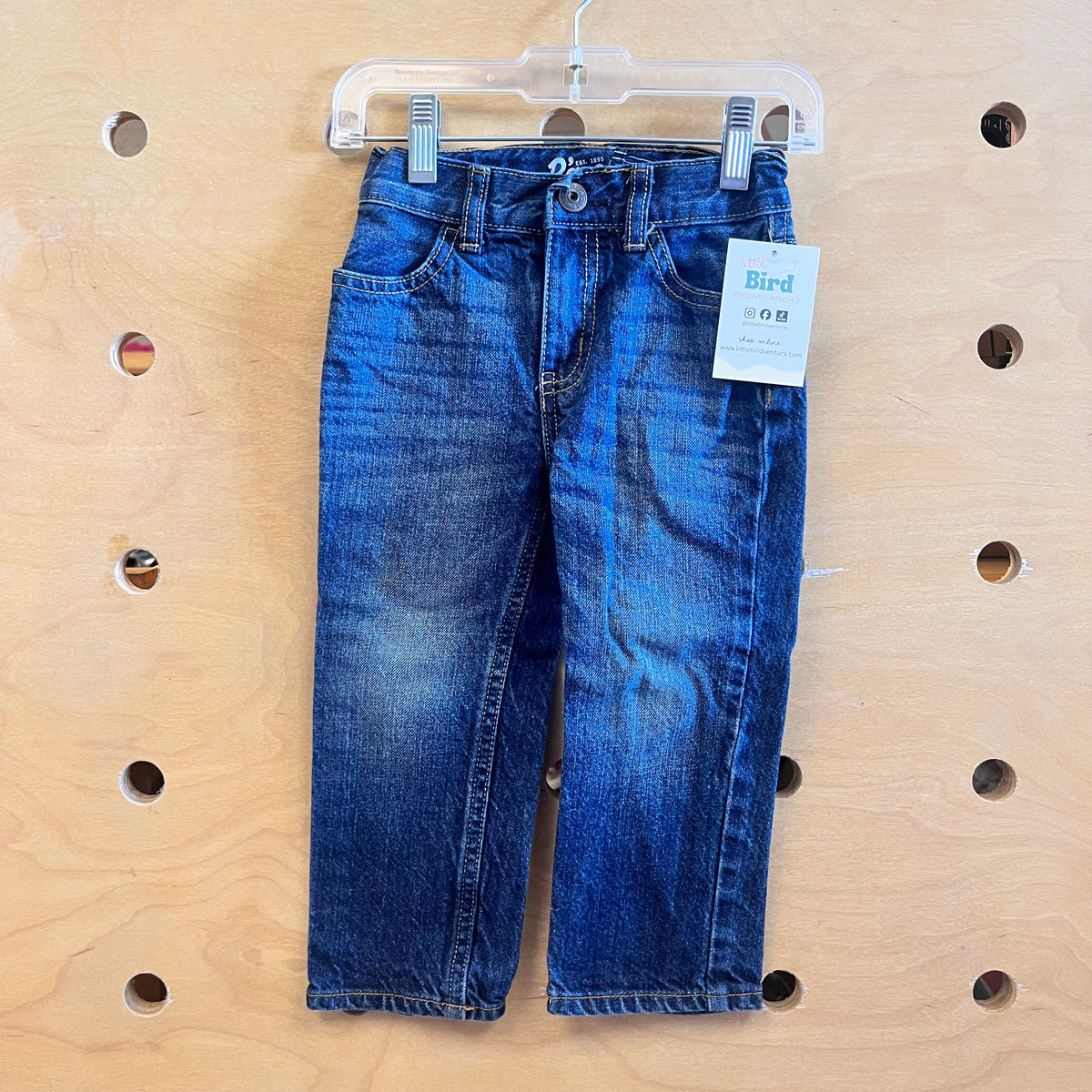 Dark Wash Classic Denim Pants