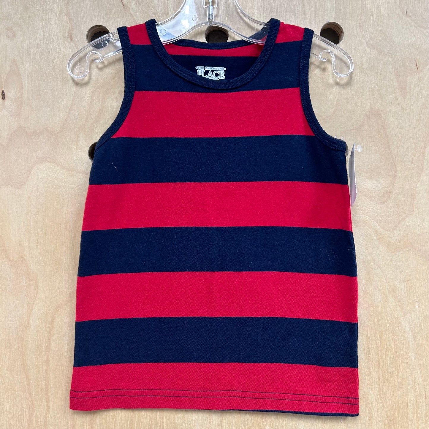 Red & Blue Striped Tank