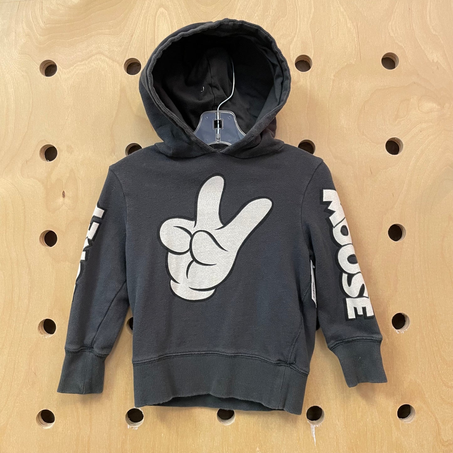 Grey Mickey Peace Hoodie