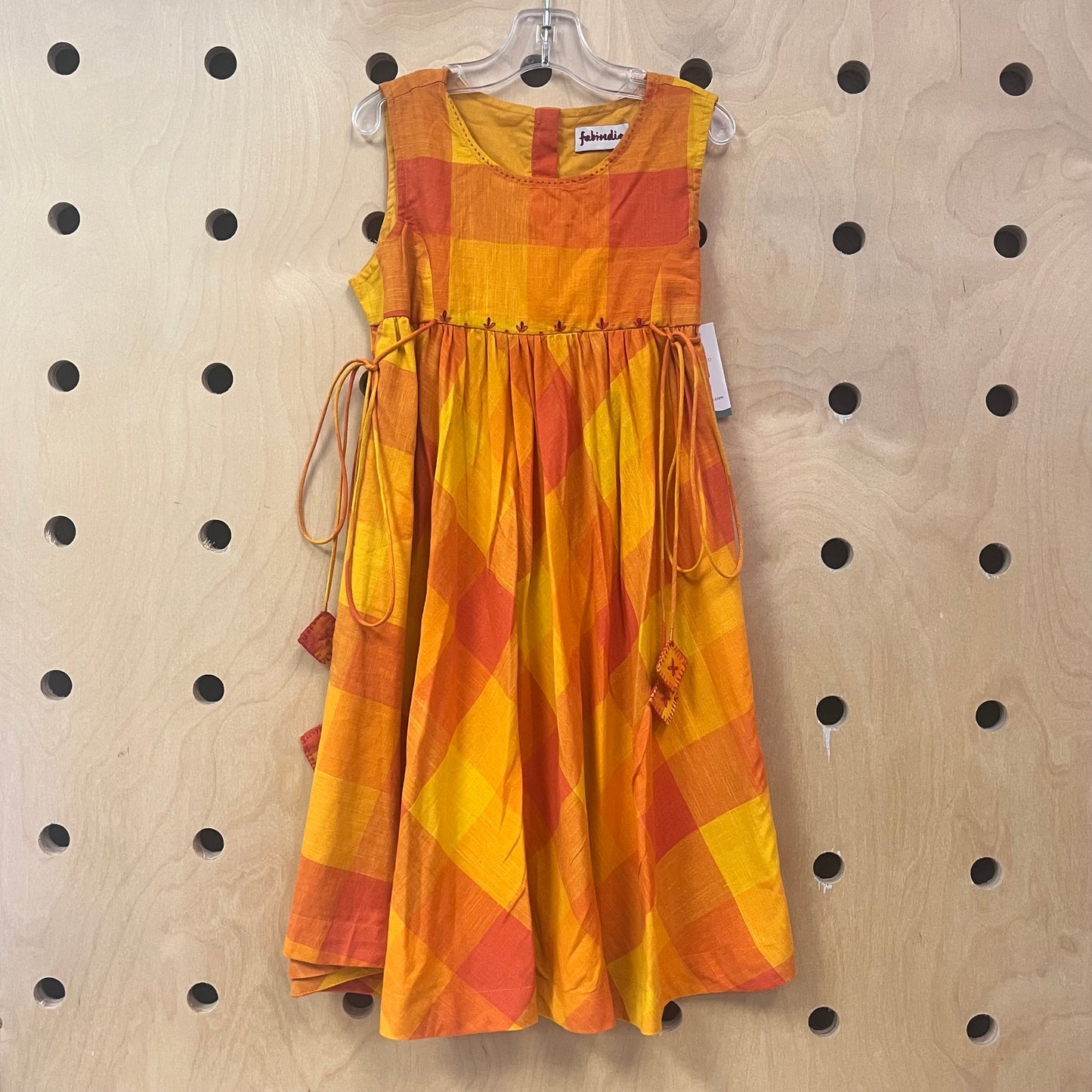 Orange Plaid Dress NEW!