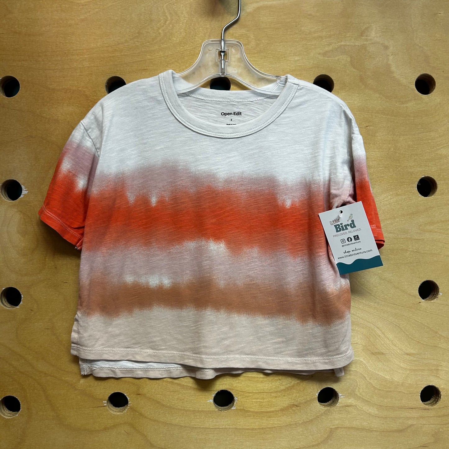 Organic Orange/Brown Ombre Tee