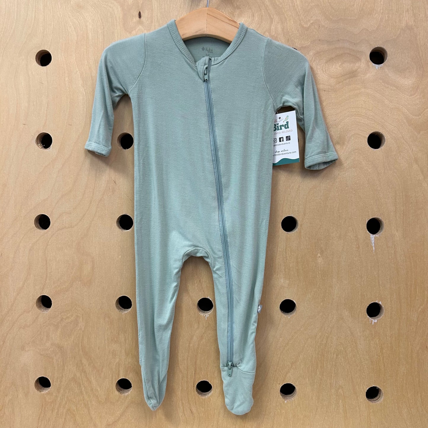 Green Bamboo Footies