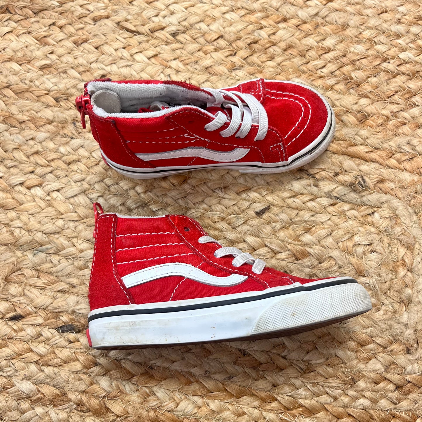 Red Sk8 High-Top Sneakers