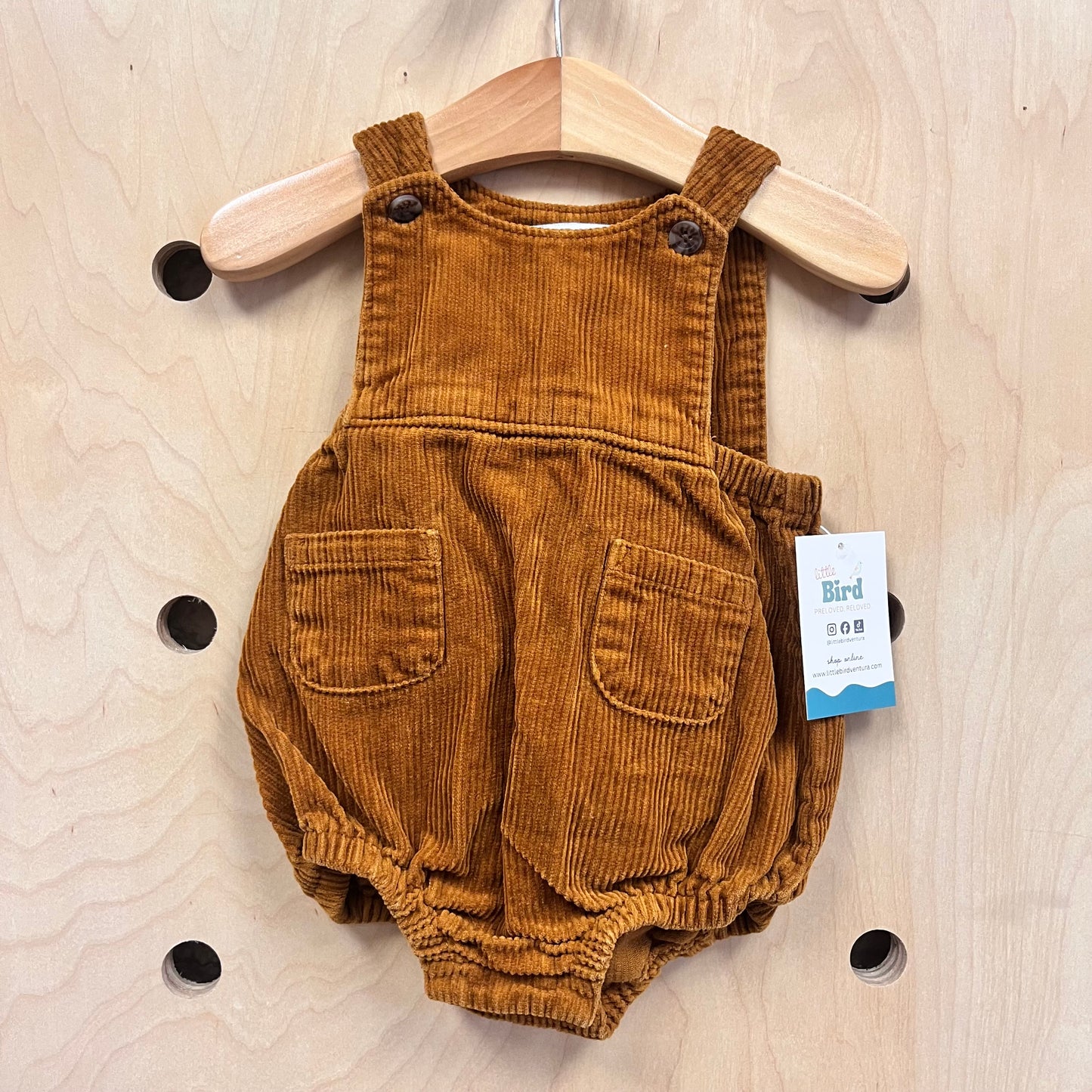 Brown Cord Romper