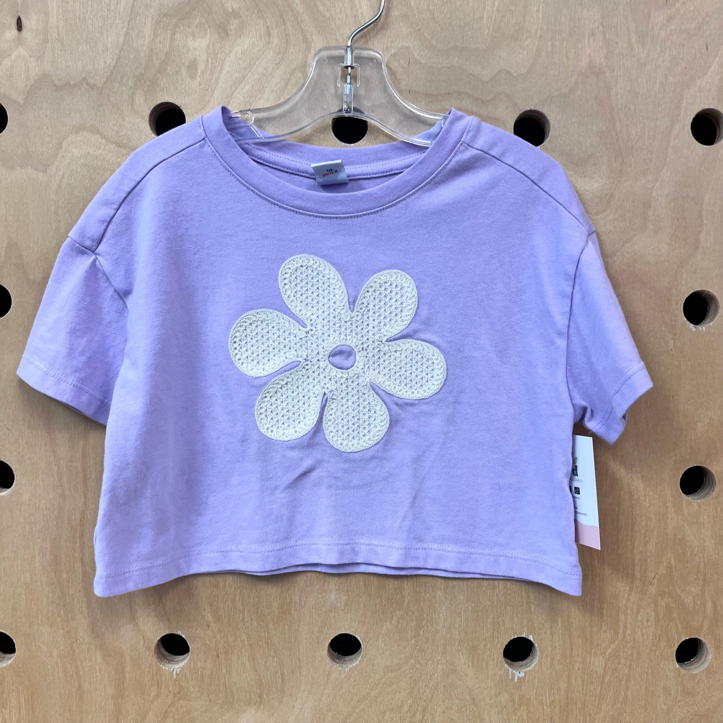 Laveder Daisy Crop Tee
