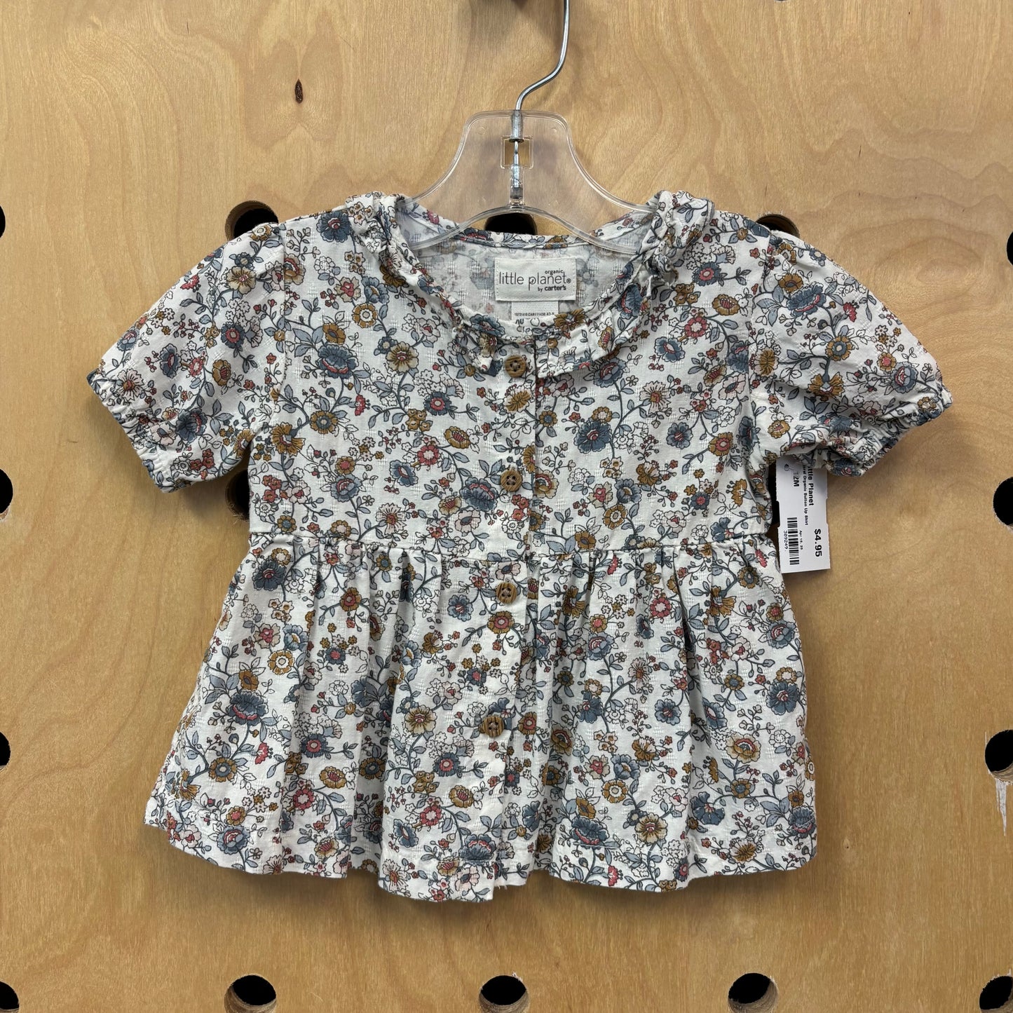 Floral Organic Button Up Shirt