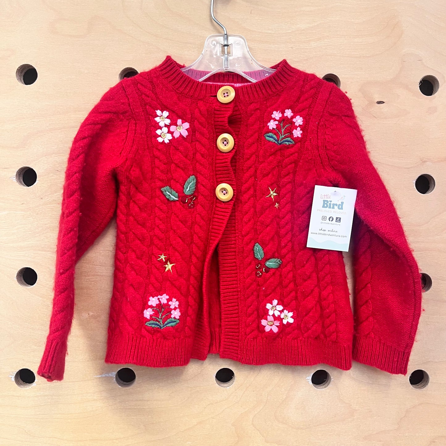 Red Holly Cardigan