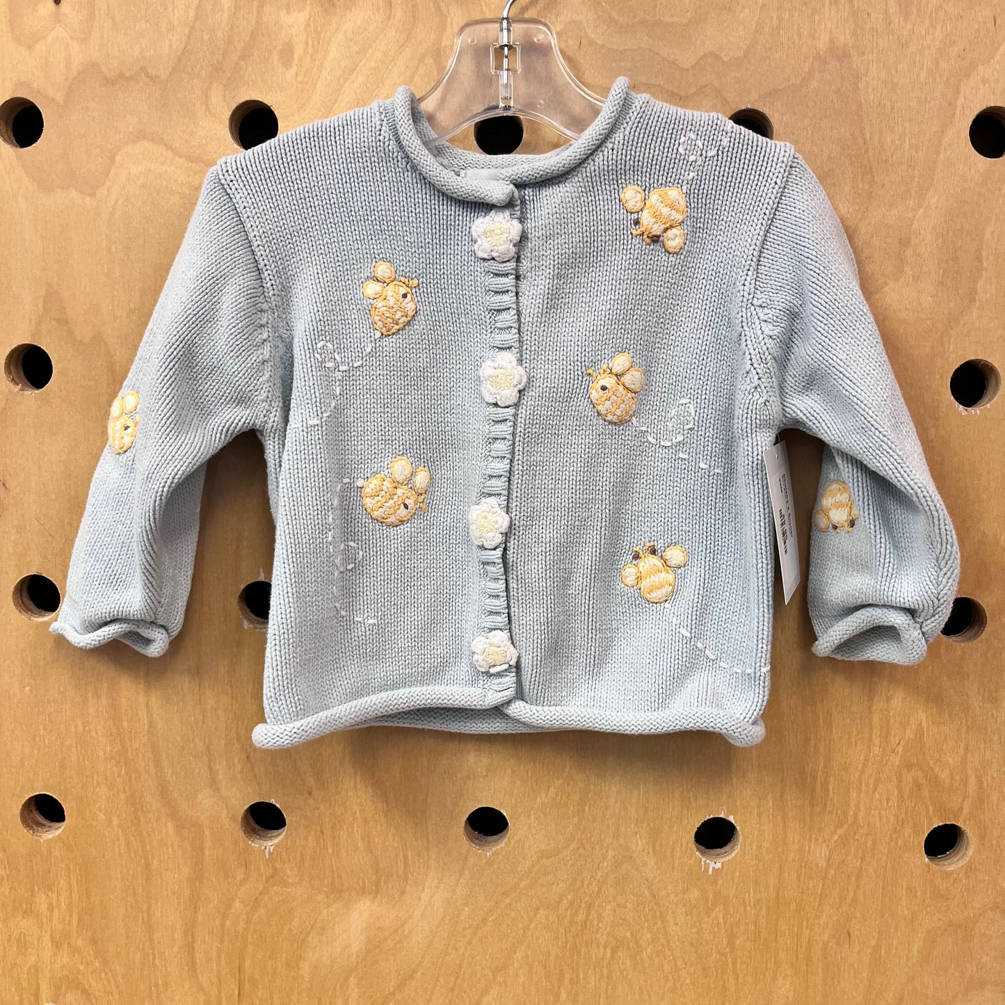 Blue Bees Snap Cardigan