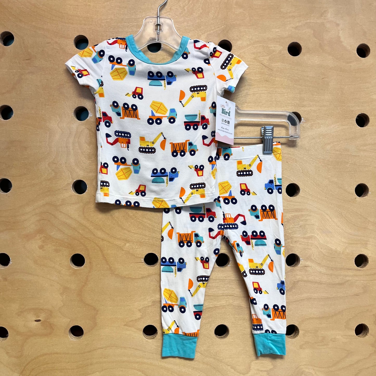 White Bamboo Construction PJ's