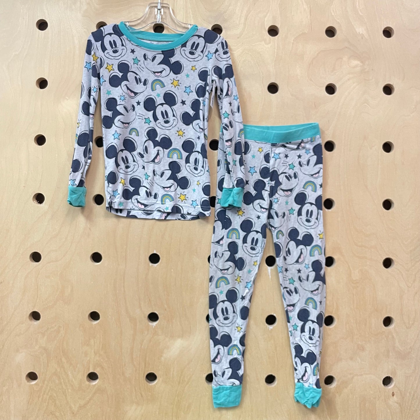 Grey Mickey Bamboo Pajamas